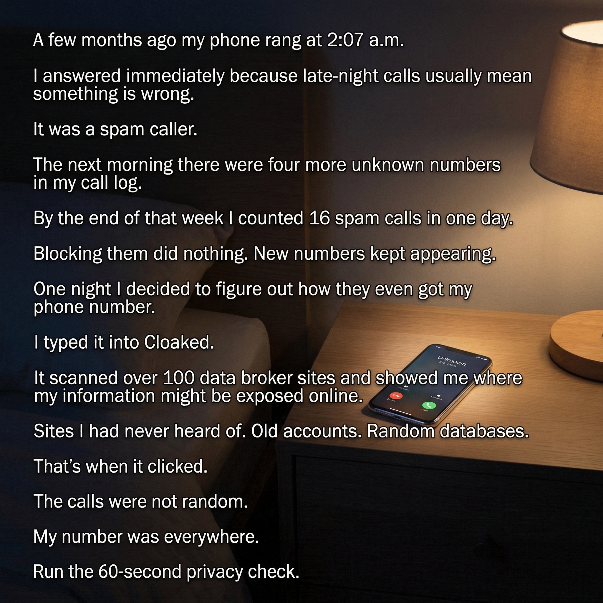 Cloaked Inc. Facebook ad