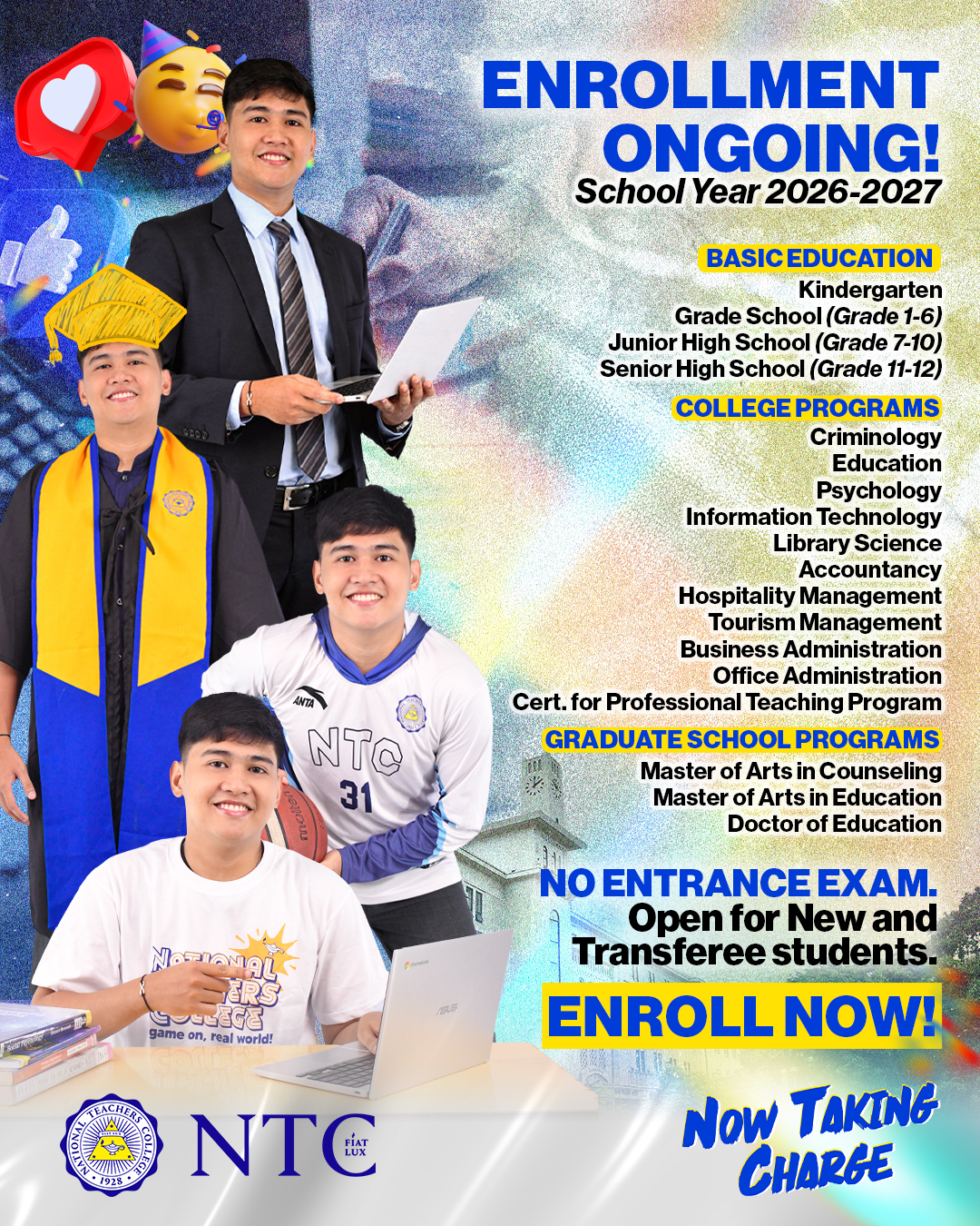 National Teachers College Facebook ad