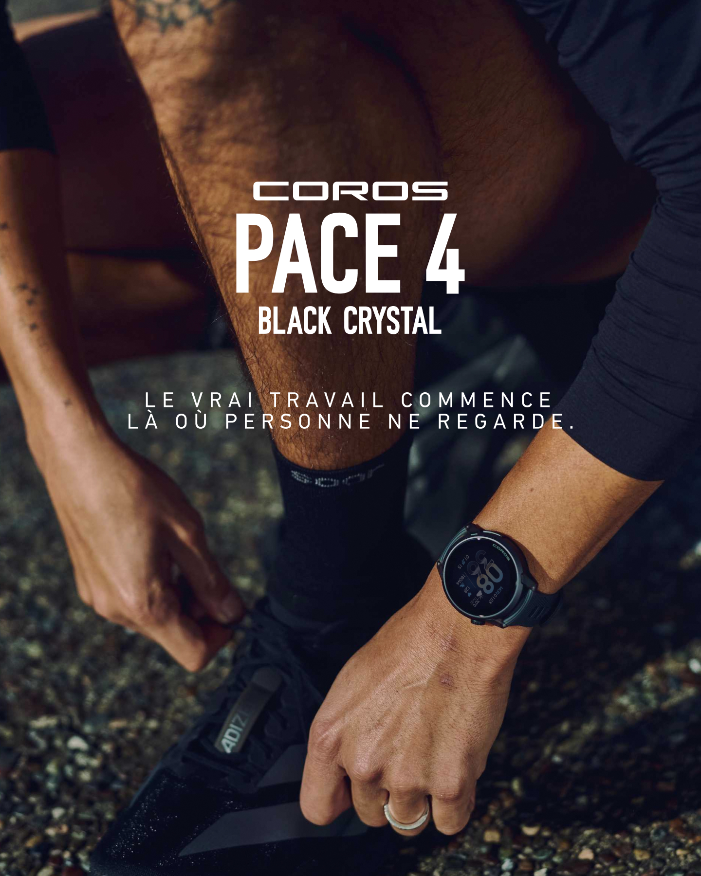 COROS France Facebook ad: COROS PACE 4 BLACK CRYSTAL