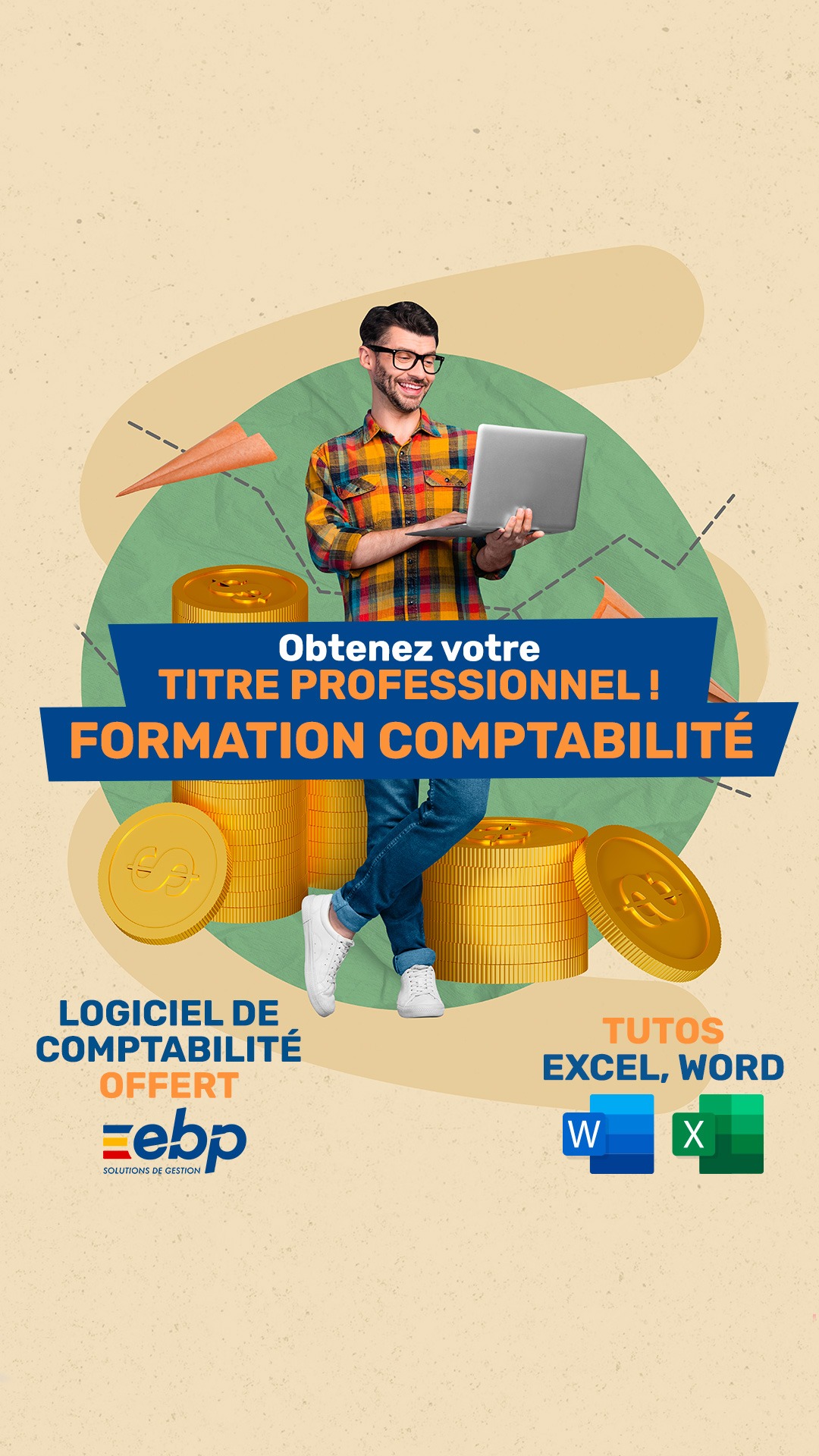 Centre Européen de Formation Facebook ad: Diplôme Comptabilité