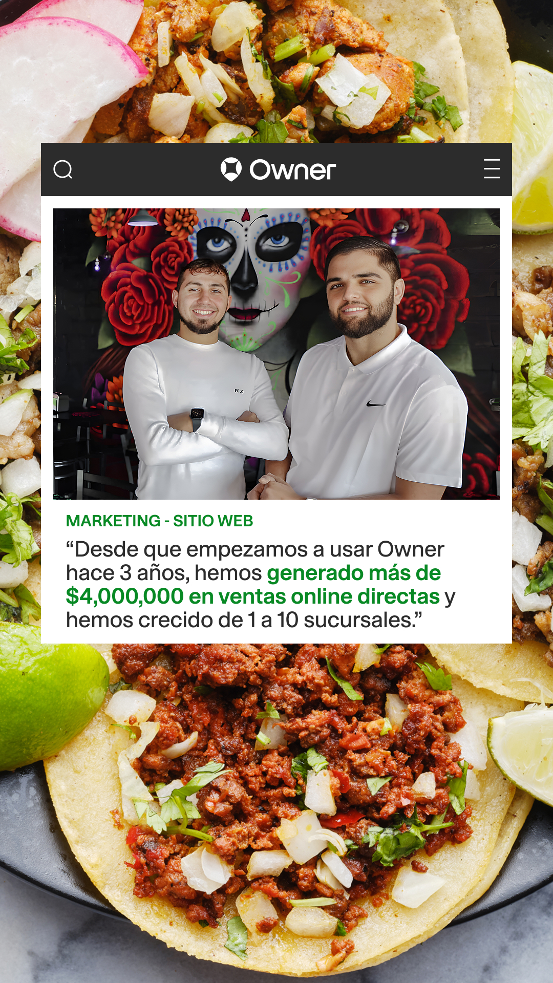 Owner.com Facebook ad