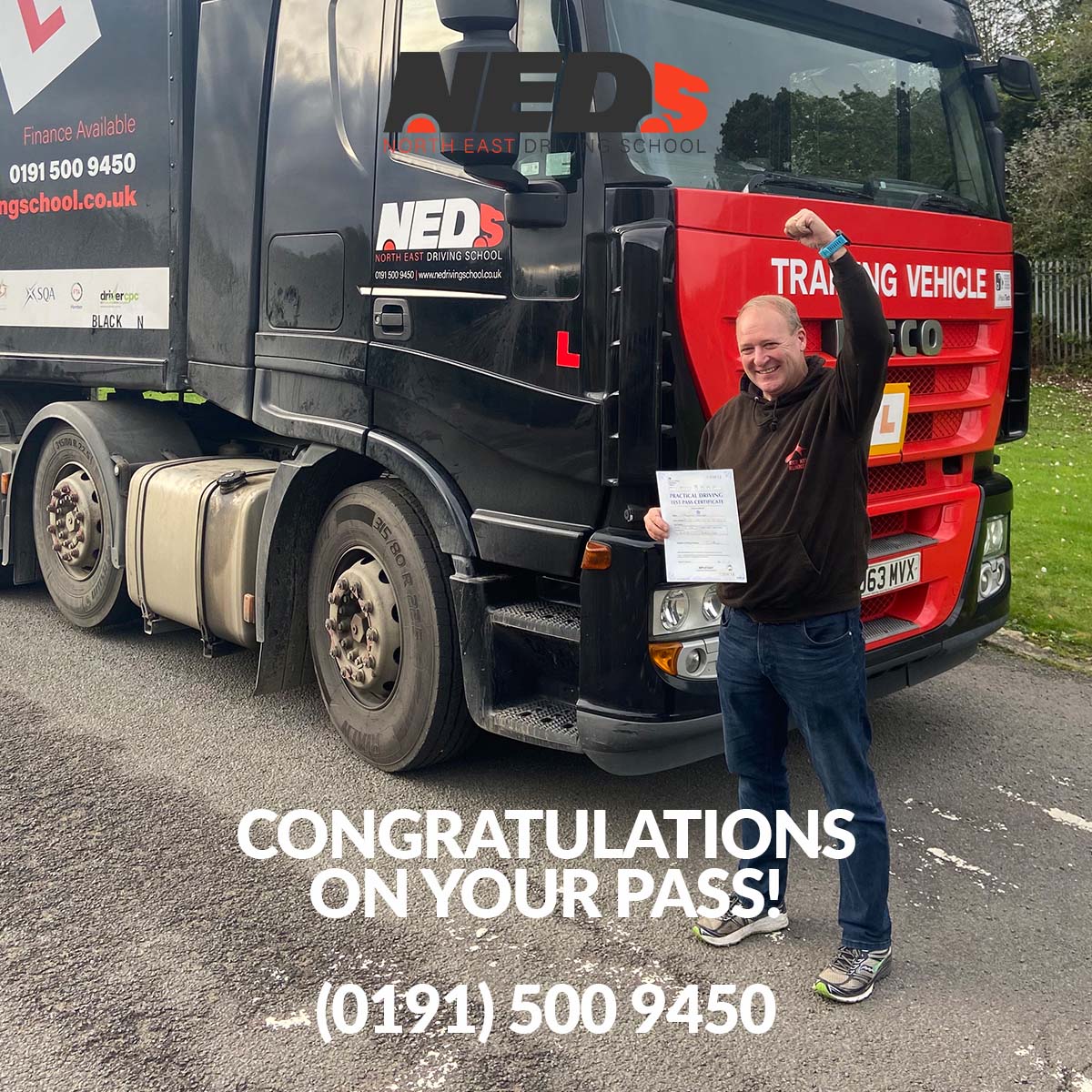 NEDS Facebook ad: Learn to Drive a Truck with North East…