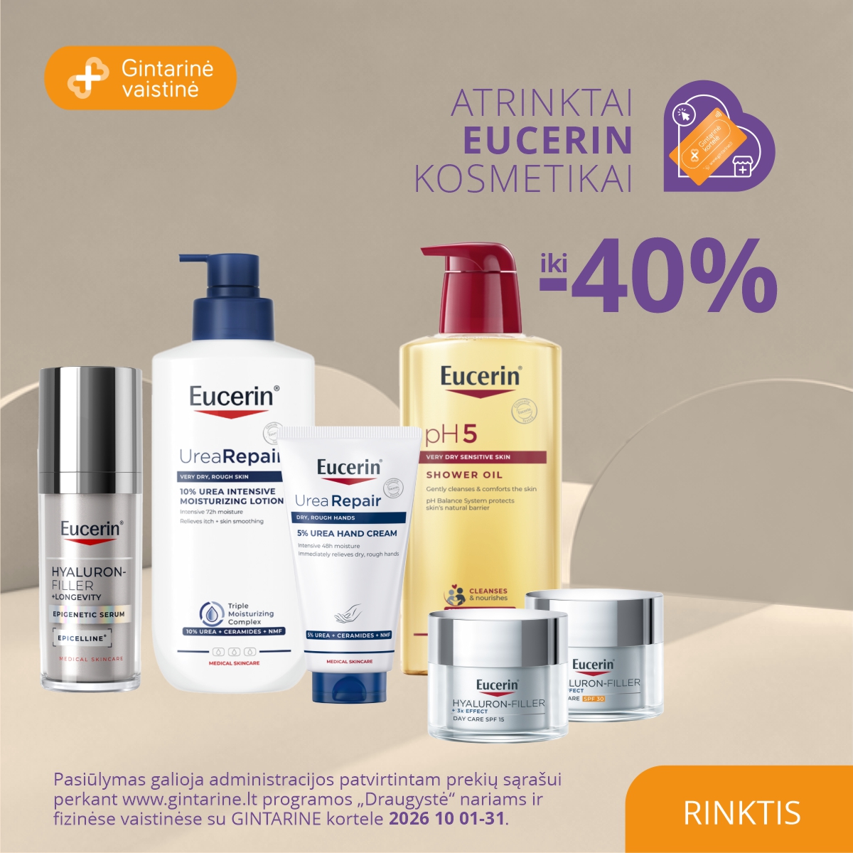 Gintarinė Vaistinė Facebook ad: MĖNESIO PASIŪLYMAS