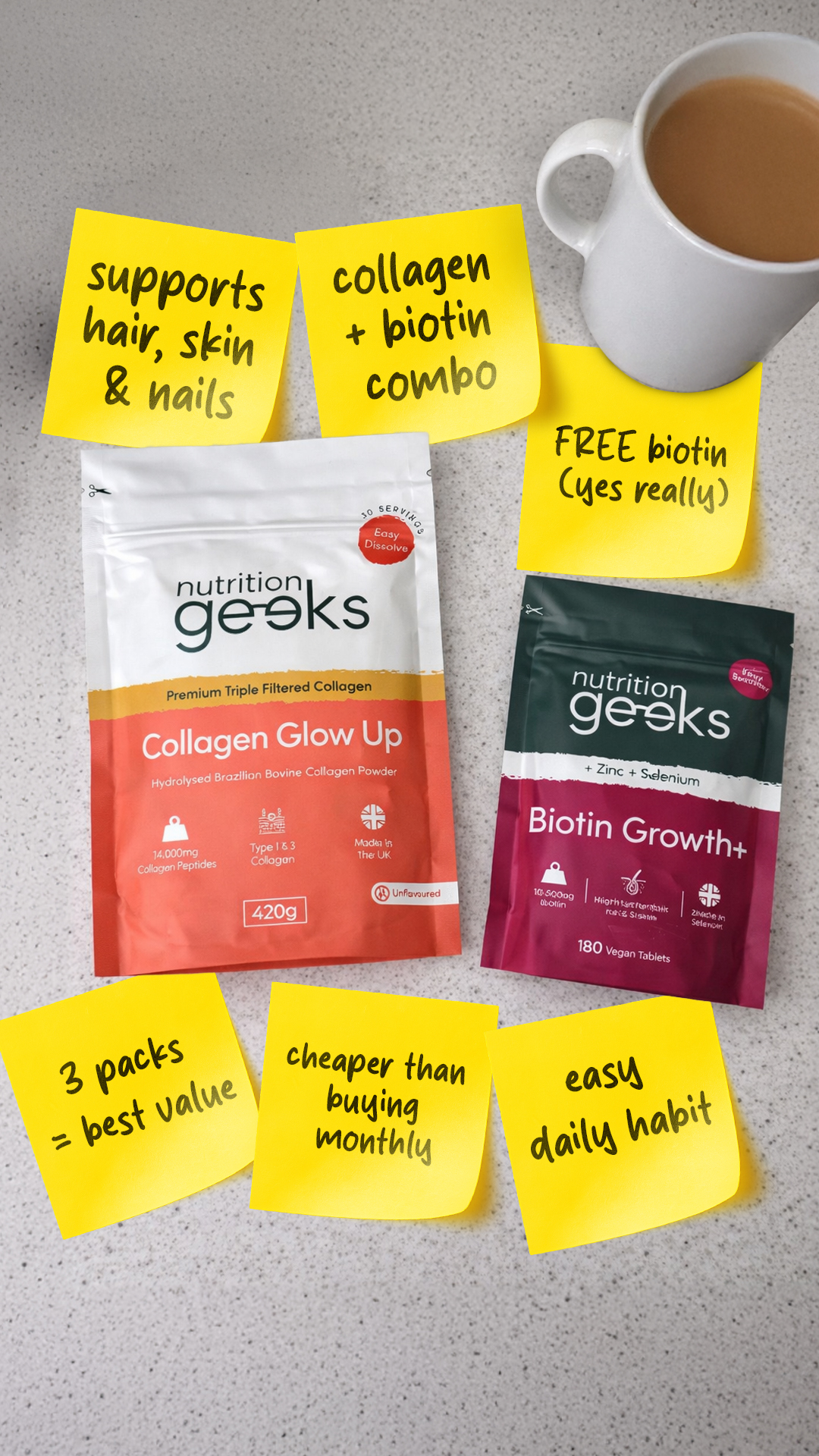 Nutrition Geeks Facebook ad