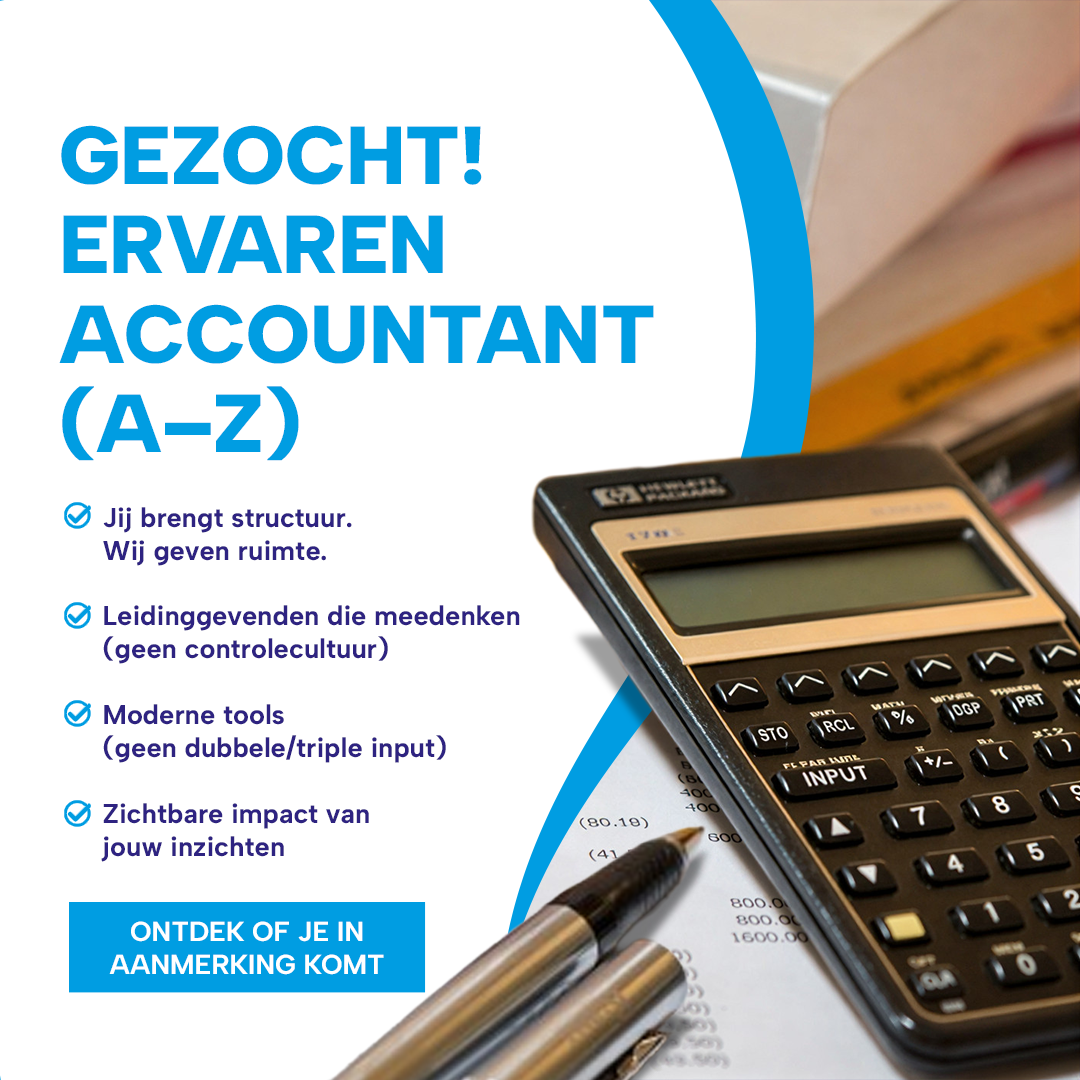 Fiscaquest Facebook ad: Gezocht! Ervaren Accountants