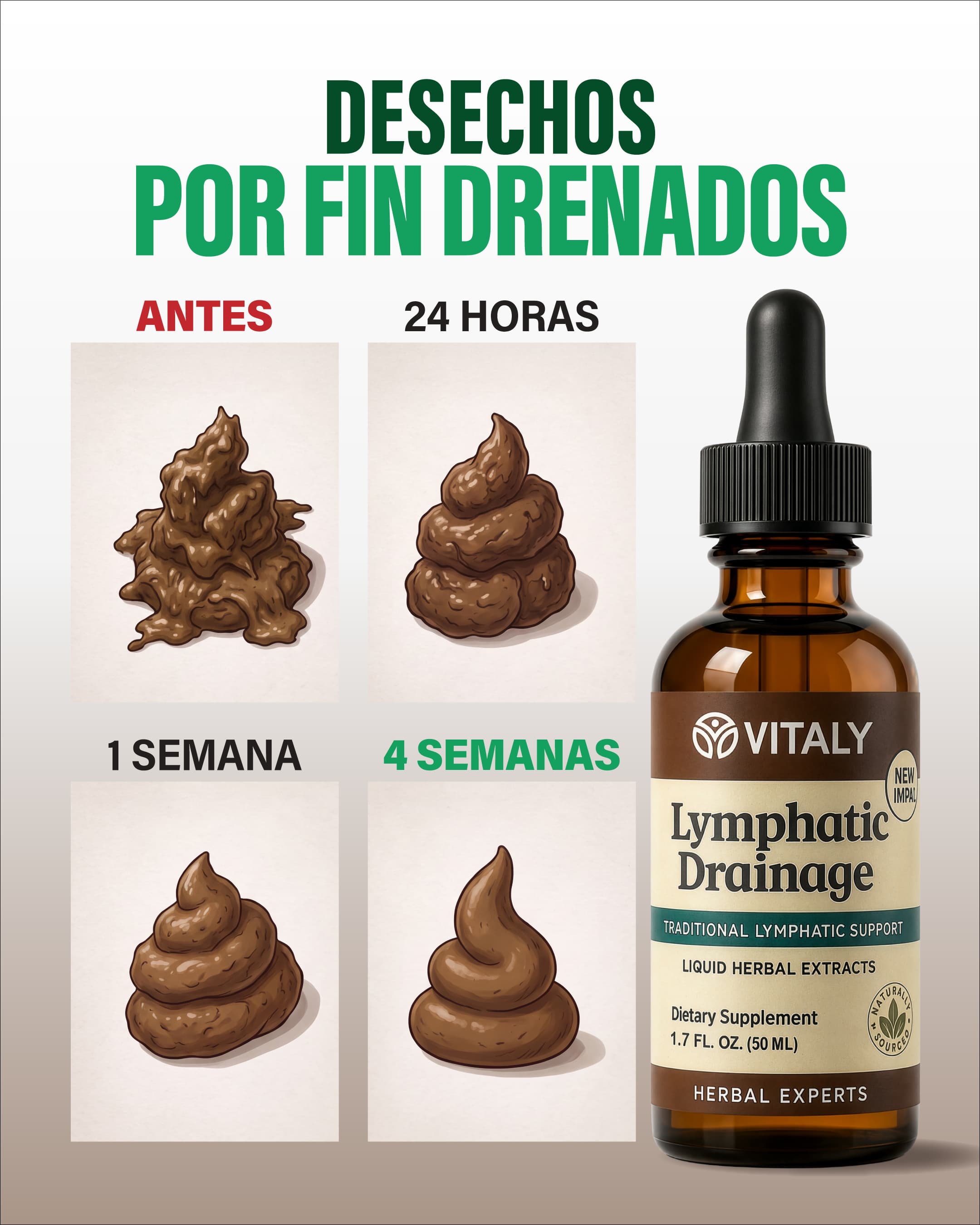 Vitaly Facebook ad: Por fin drené mi sistema linfático