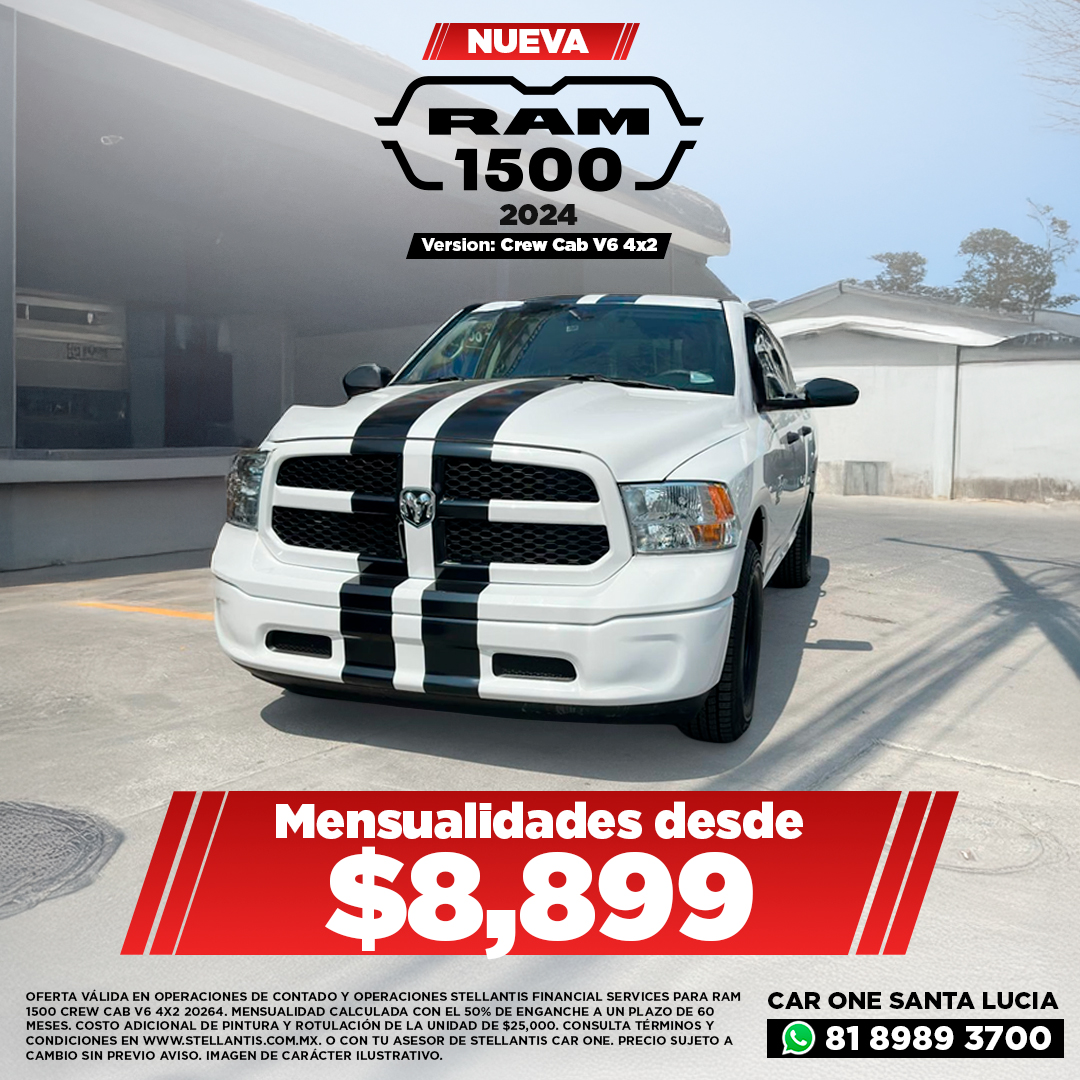Car One Chrysler Santa Lucía Facebook ad: RAM 1500 2024