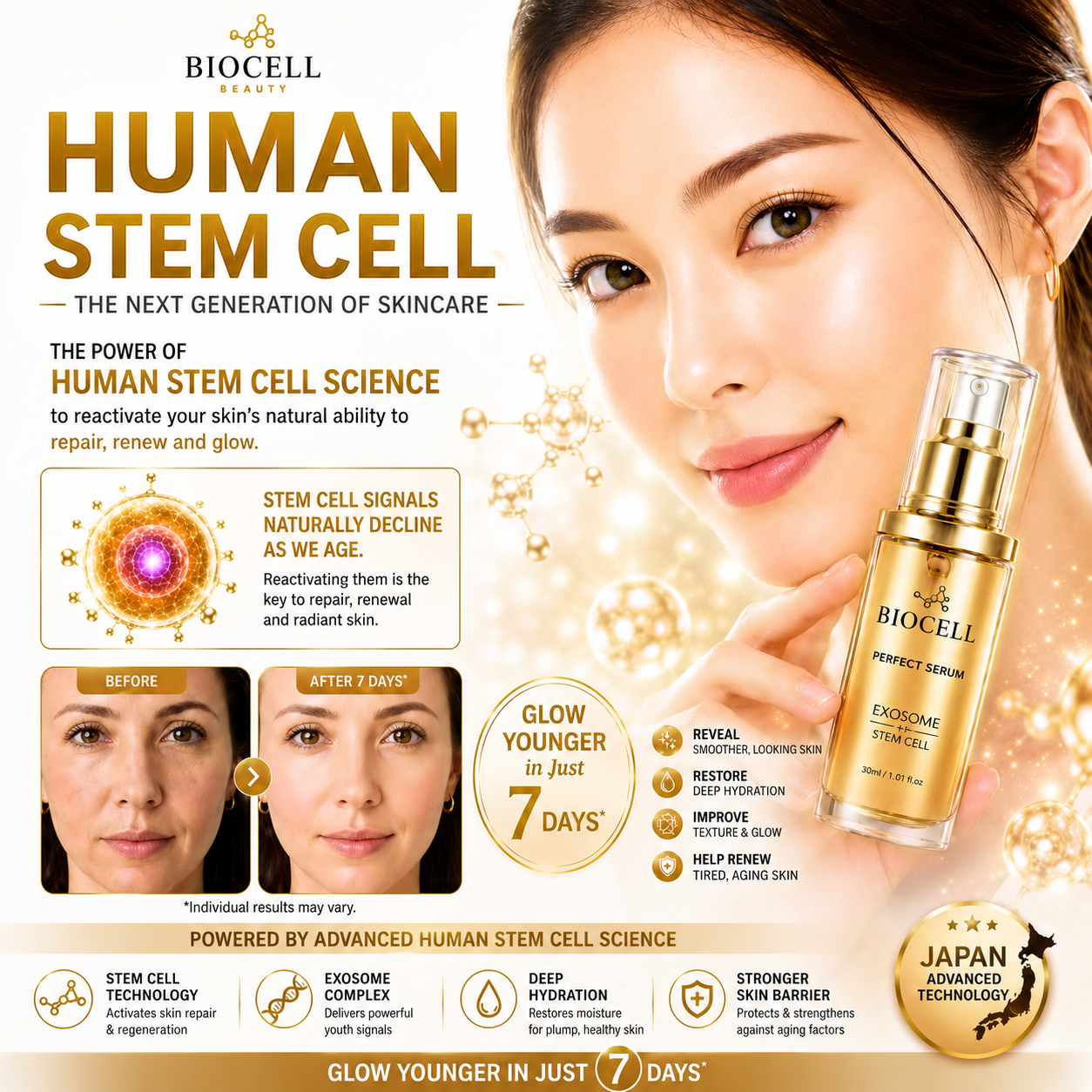 Zidein Beauty - Biocell Japan Facebook ad: ๐๐จ๐ฎ๐ซ ๐ฌ๐ค๐ข๐ง ๐ข๐ฌ๐งโ๐ญ ๐๐ ๐ข๐ง๐ โฆ ๐ข๐ญโ๐ฌโฆ