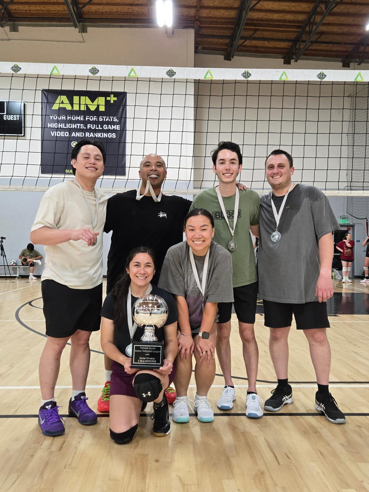 OC Indoor Volleyball Leagues Facebook ad: Congrats to 'Calm Yo Tips' - Volitude Spring…
