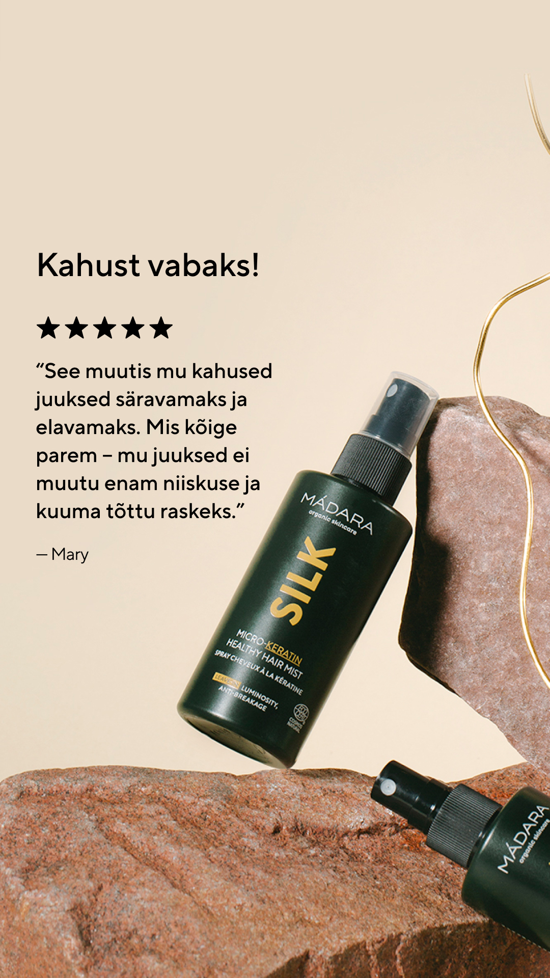 Mádara Organic Skincare Facebook ad