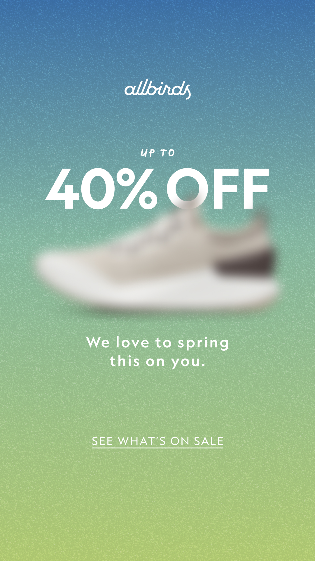 Allbirds Facebook ad