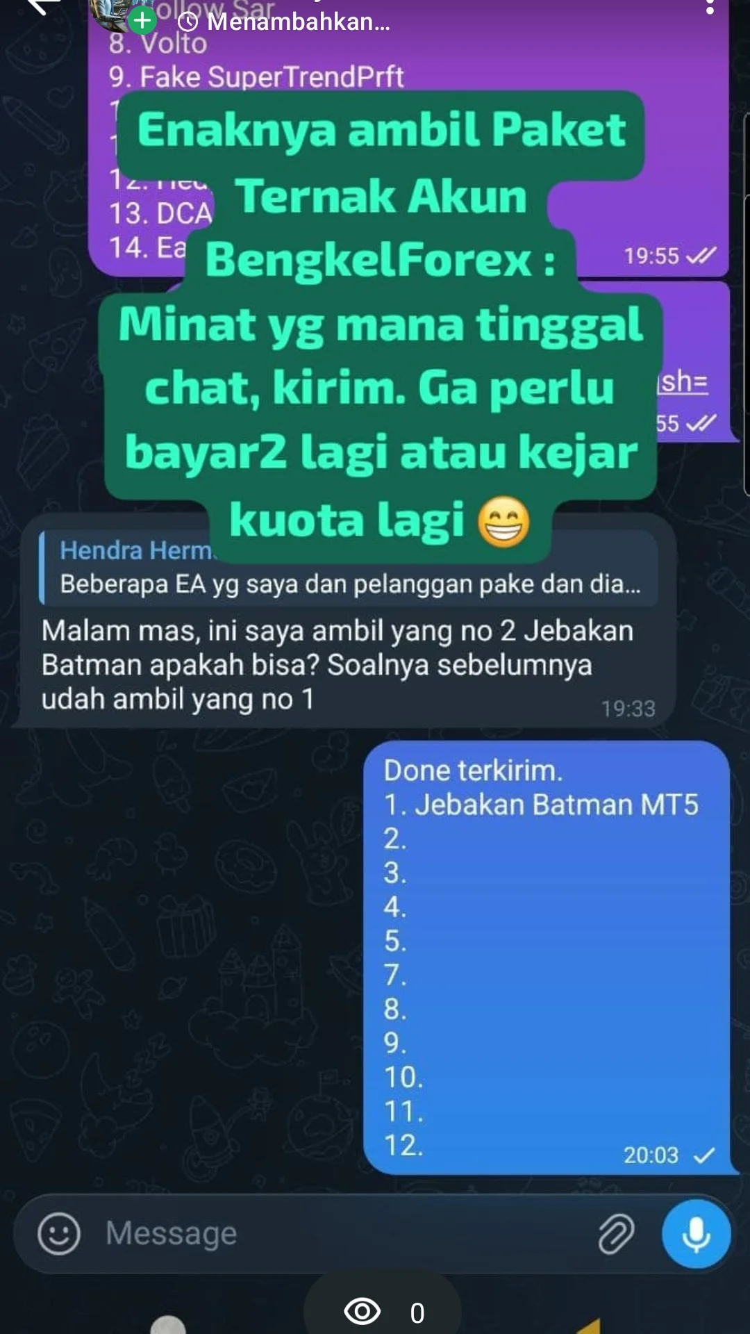 Bengkel Forex - Jasa Pembuatan Robot Forex / Expert Advisor Facebook ad