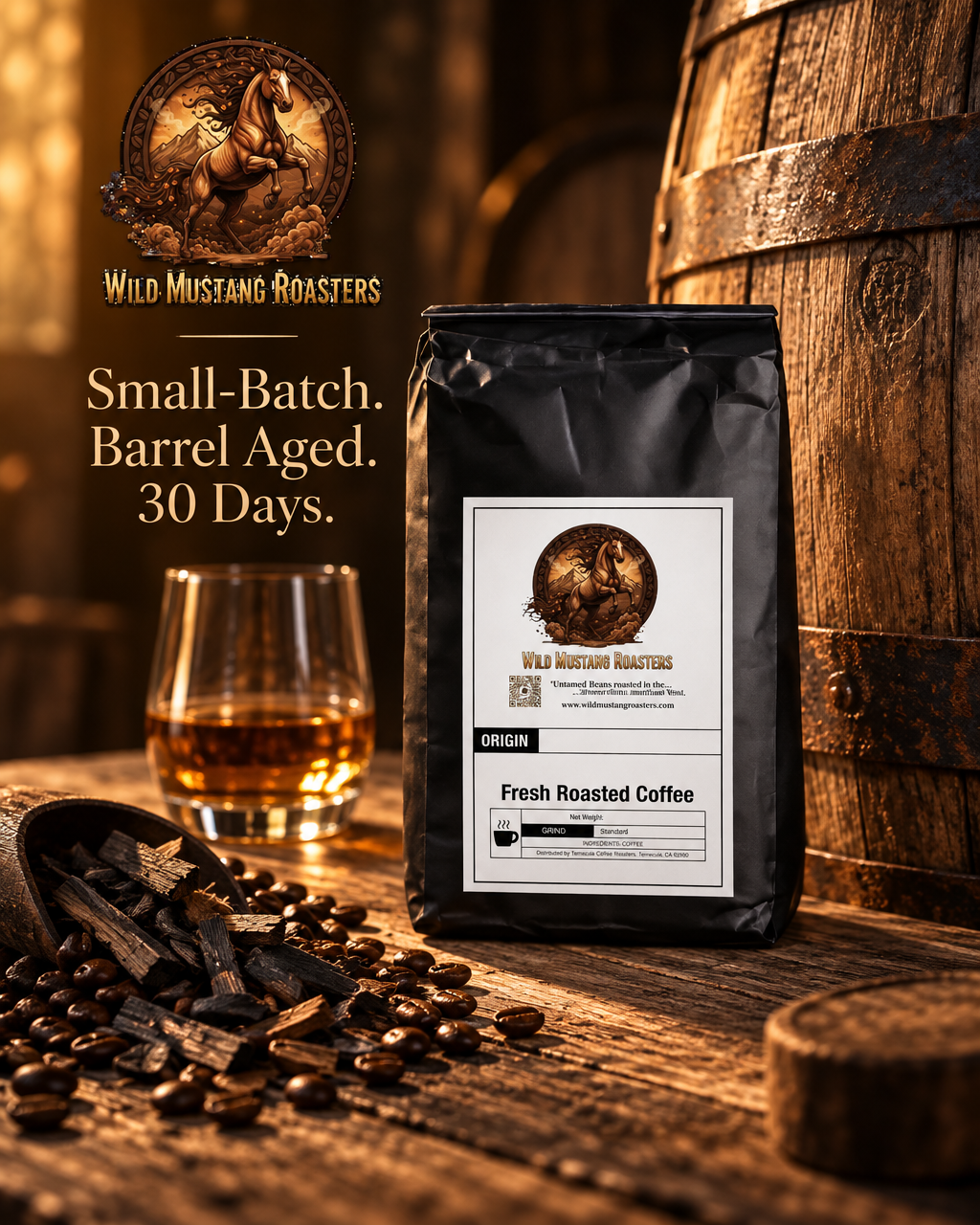 Wild Mustang Roasters Facebook ad