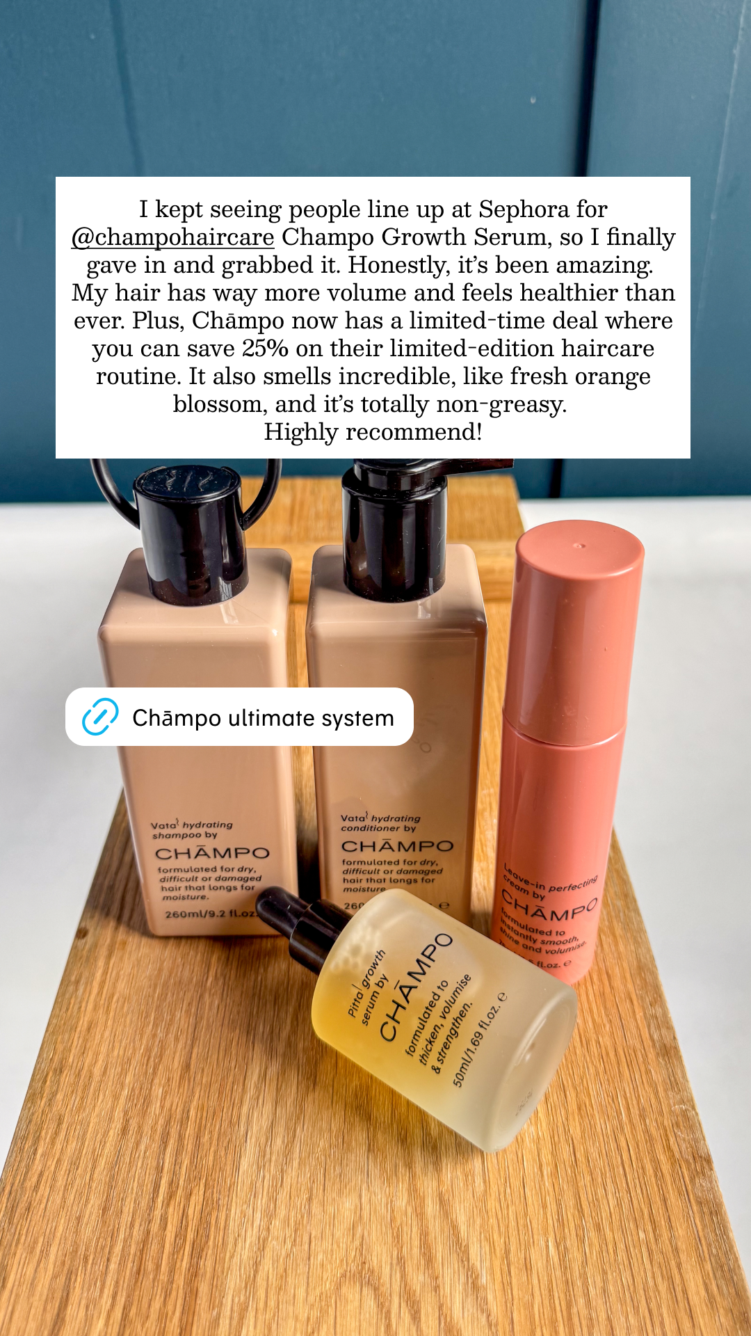 Chāmpo Haircare Facebook ad