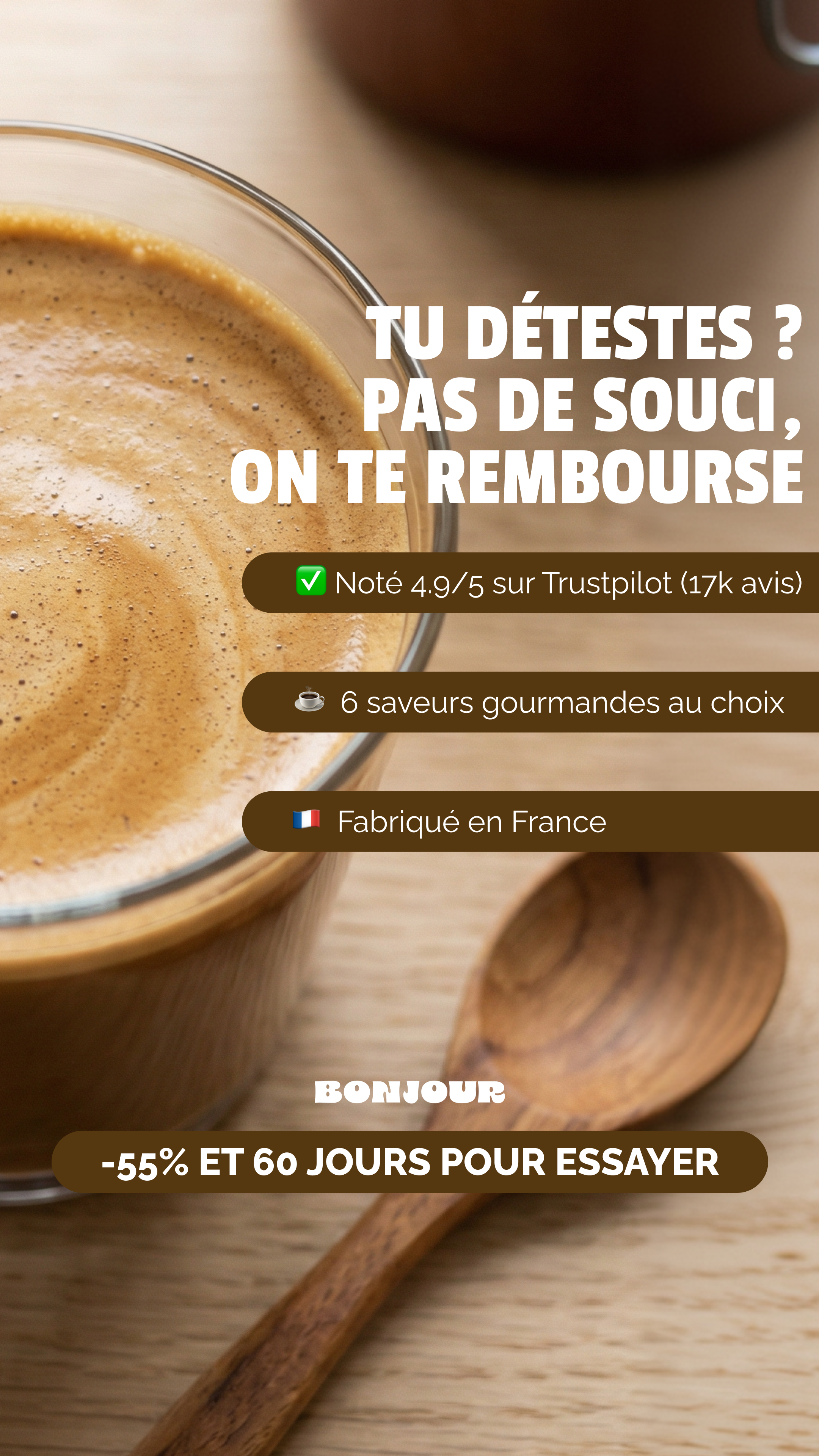Bonjour Facebook ad