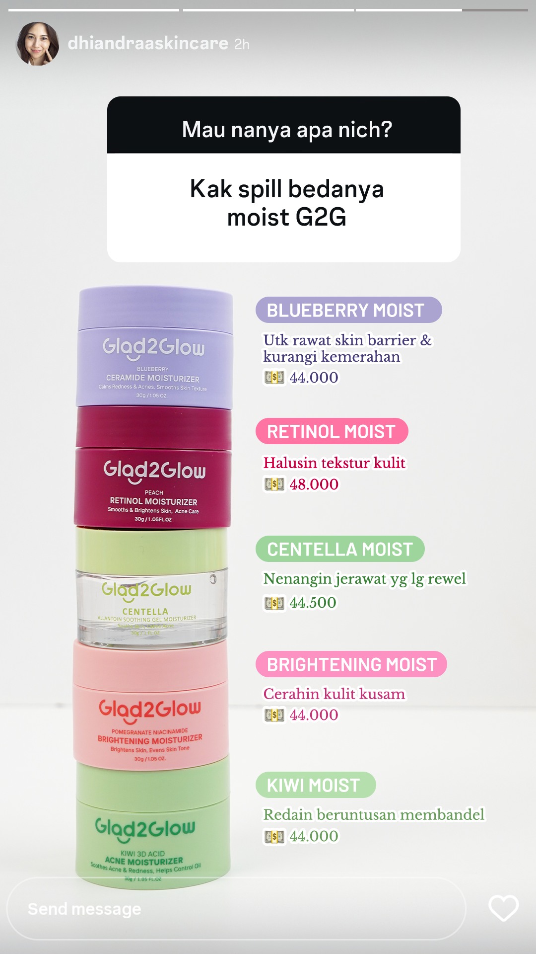 Glad 2 Glow.Indonesia  Facebook ad