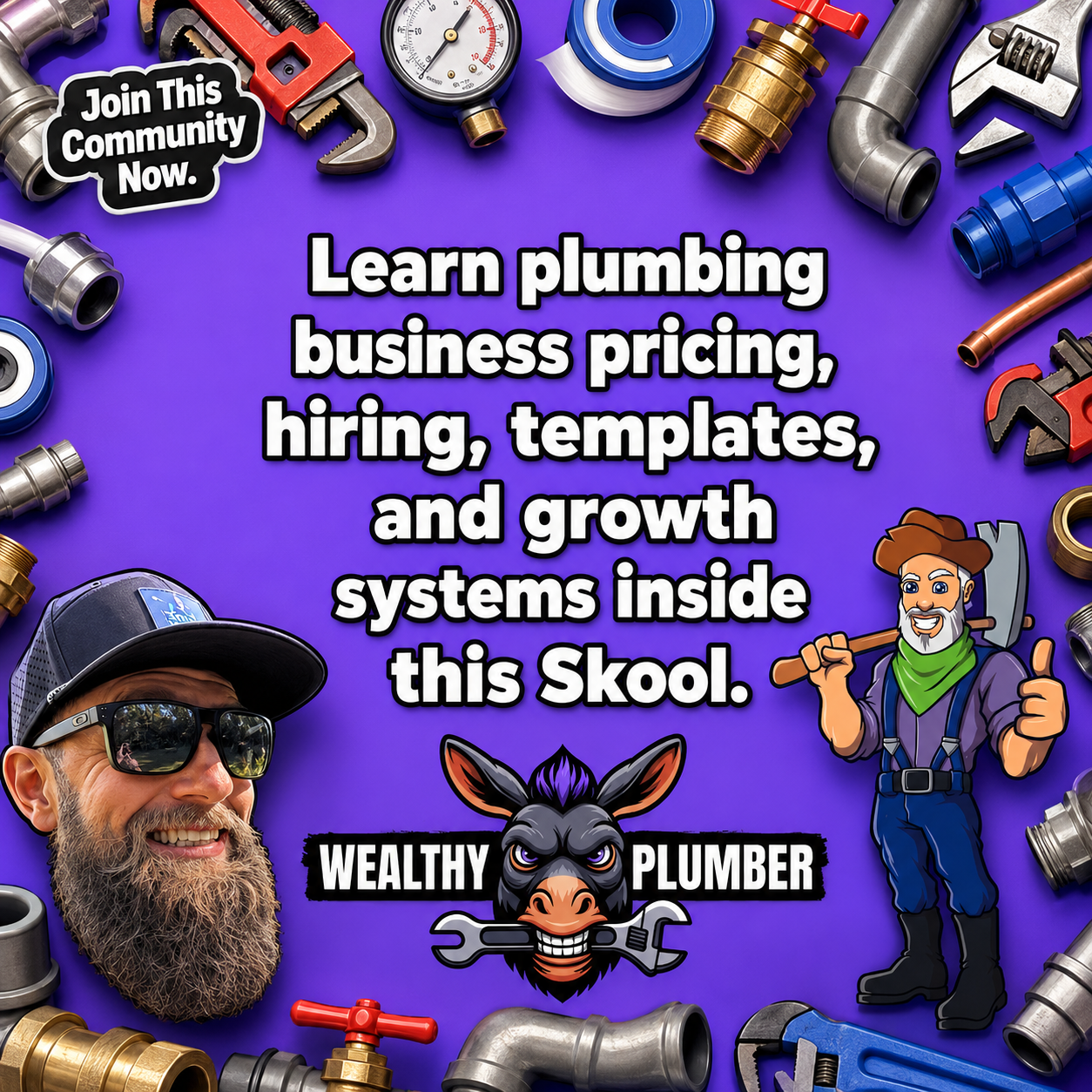 Skool Facebook ad