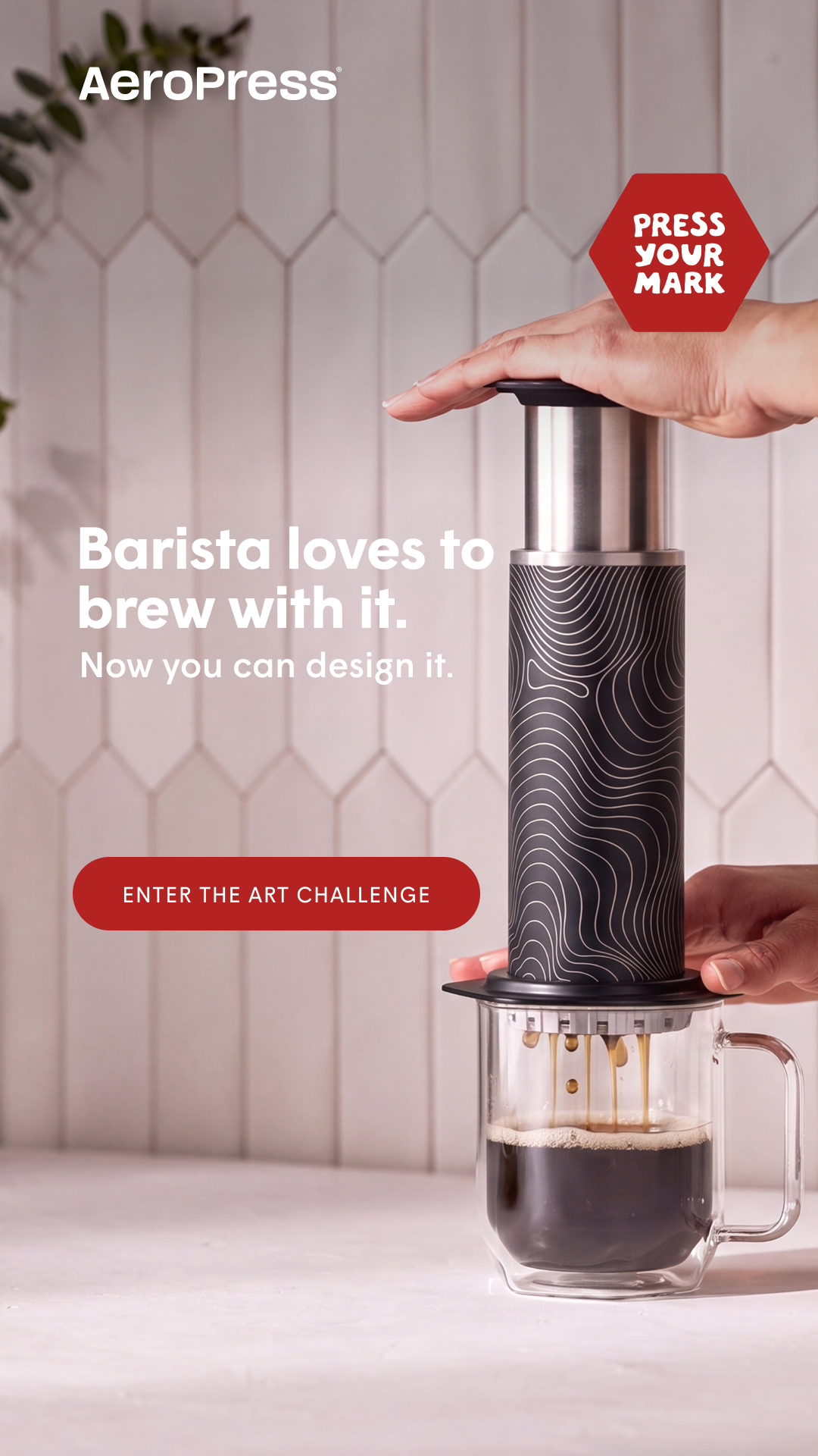 AeroPress Facebook ad