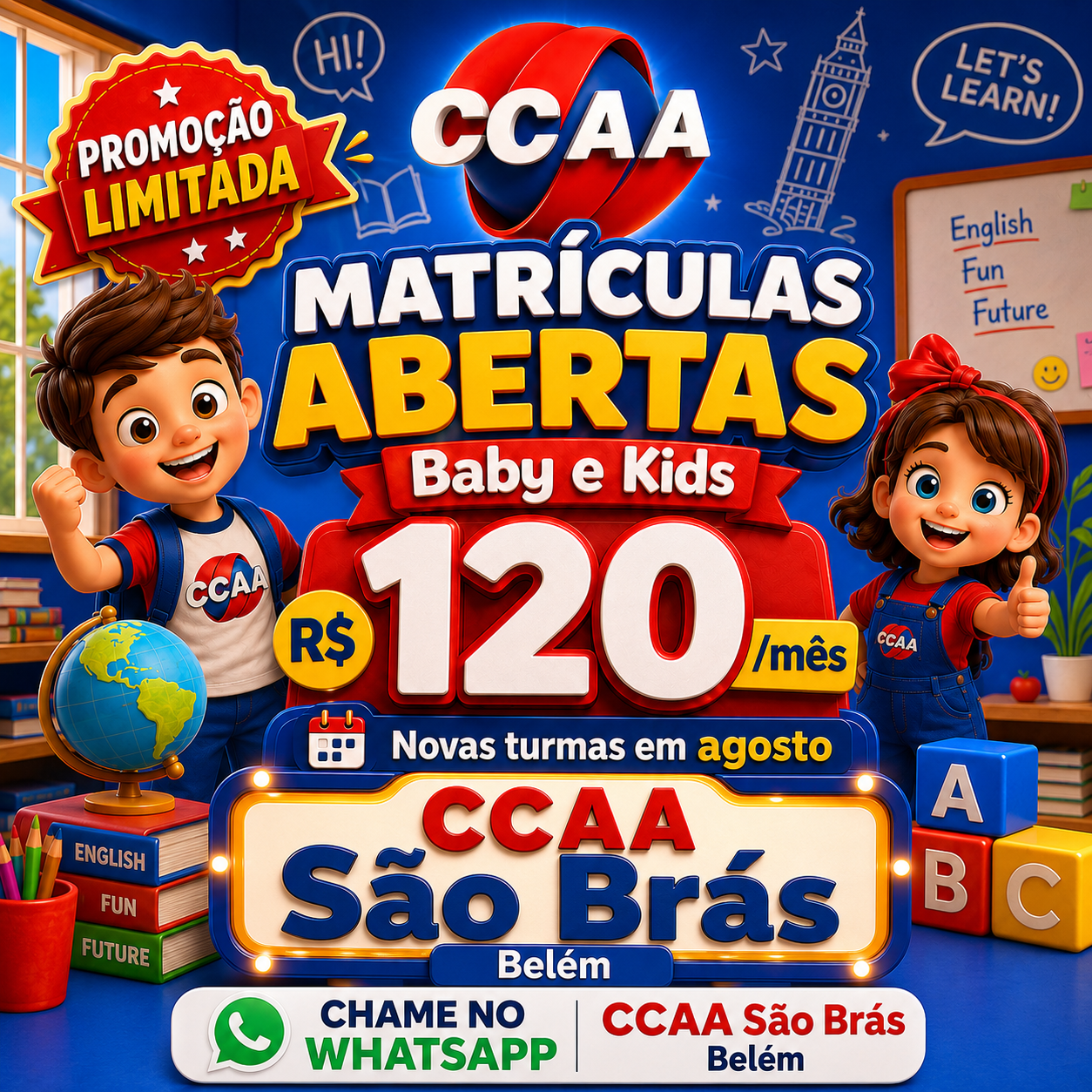 CCAA São Bras Facebook ad: Converse conosco