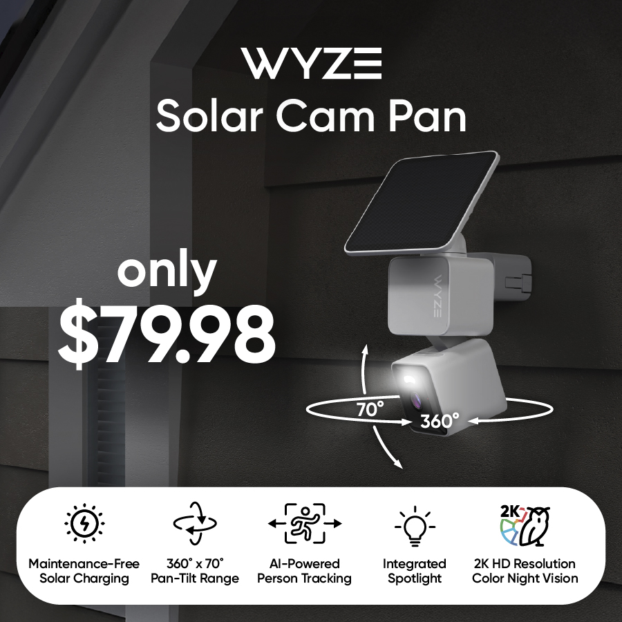 Wyze Facebook ad: No Cords, No Worries