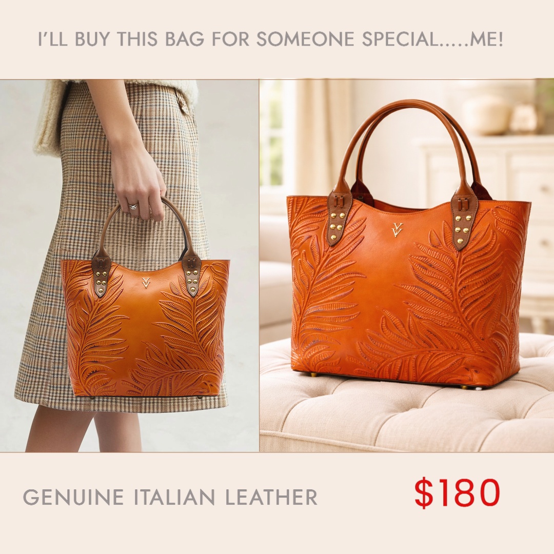 YV Handbags Facebook ad: Genuine Italian Leather Handbag