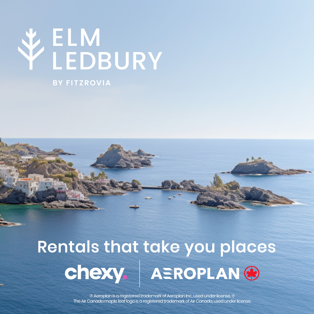 Elm-Ledbury Facebook ad: Pay rent and earn up to 50,000 Aeroplan…