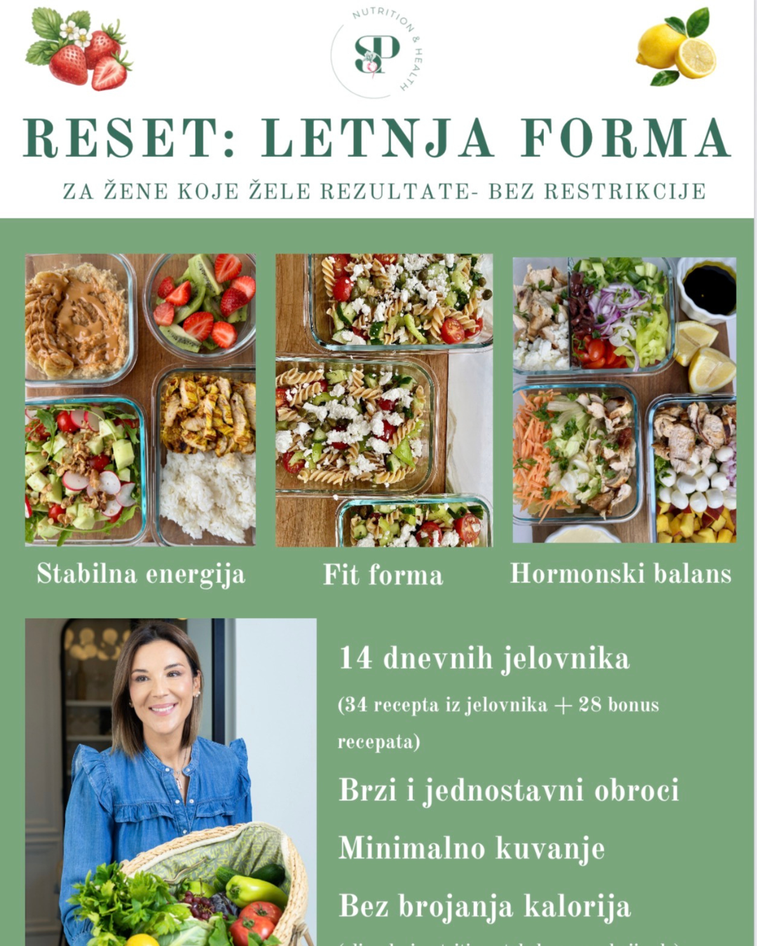 SP Nutrition Facebook ad: Letnja rasprodaja- tvoje fit leto!