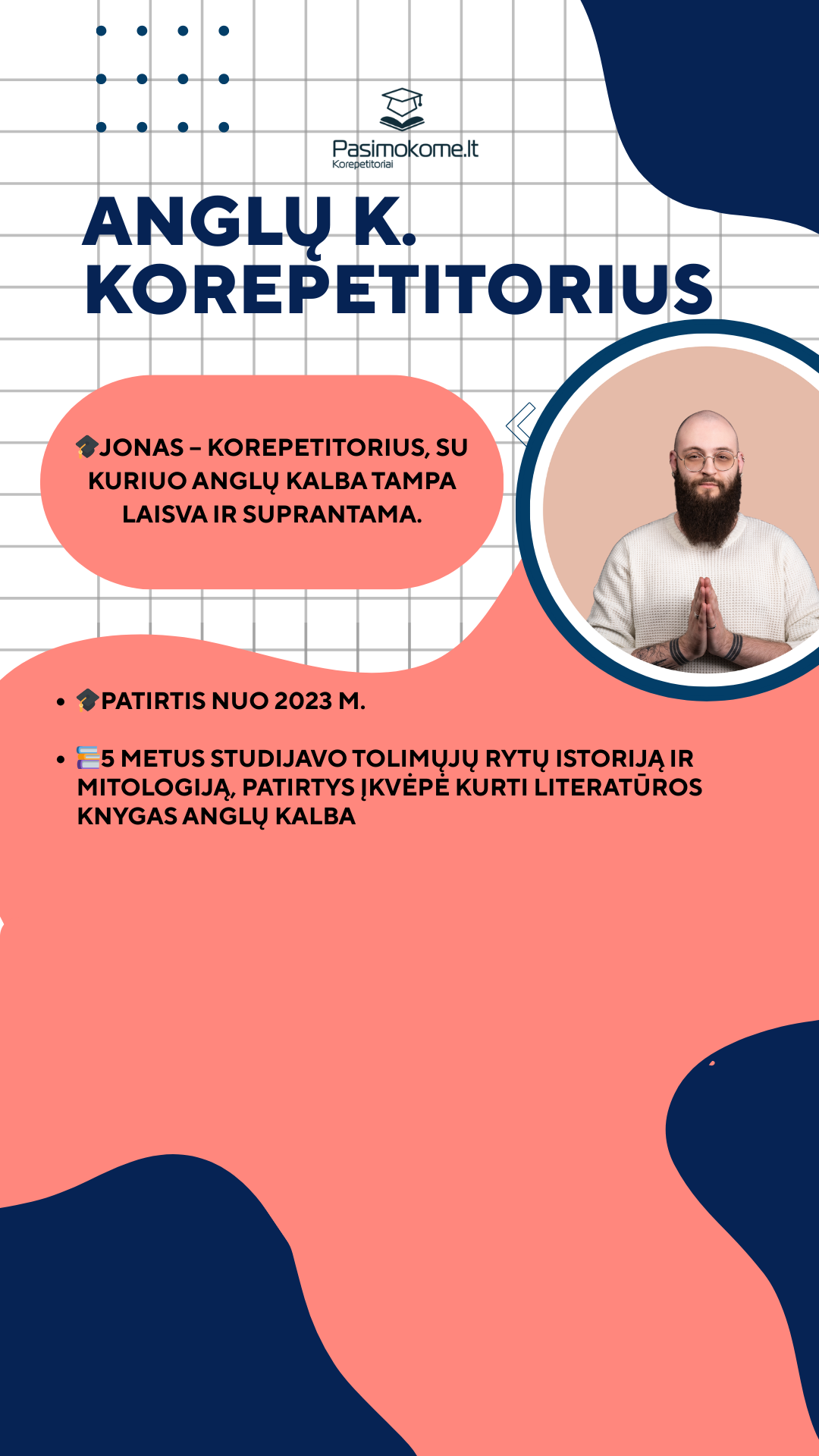 Pasimokome.lt korepetitoriai Facebook ad