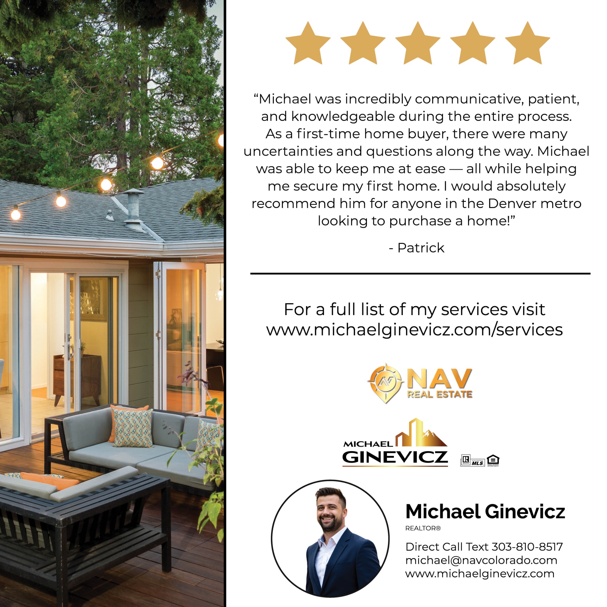 Michael Ginevicz Real Estate Agent Facebook ad