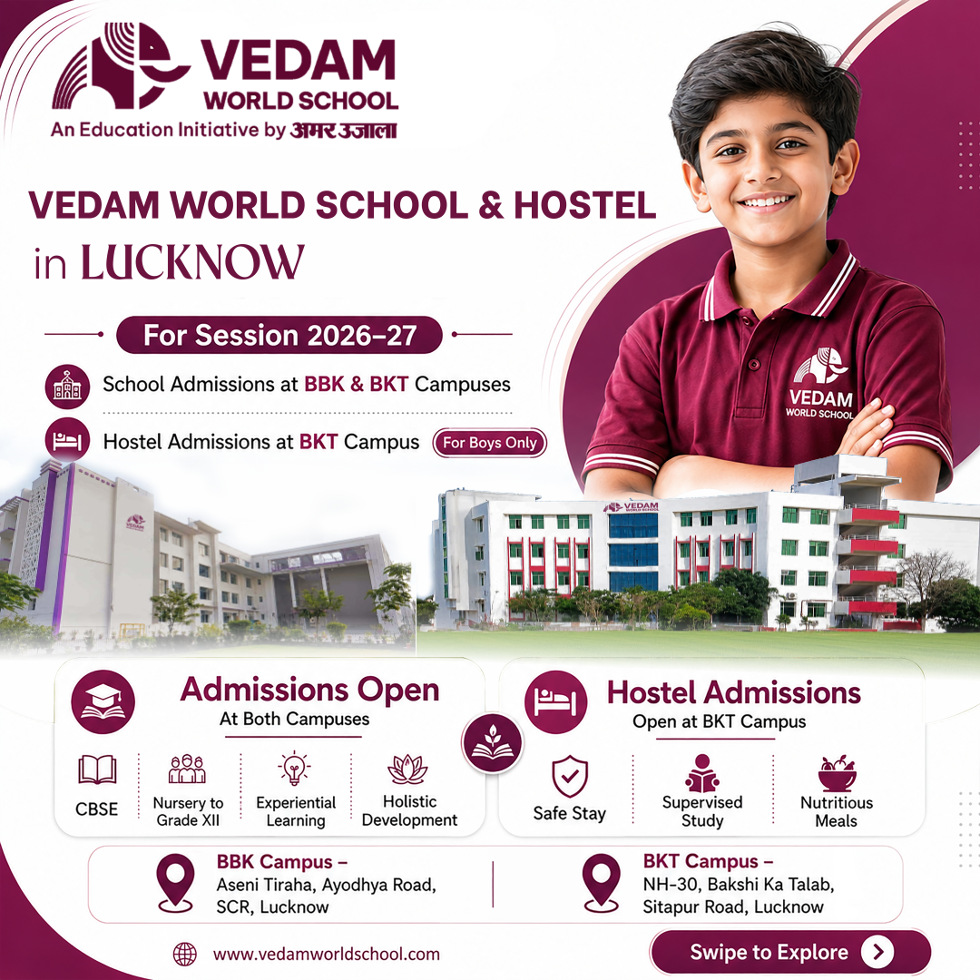 Vedam World School Facebook ad: Admissions for Session 2026-27 are now open at…