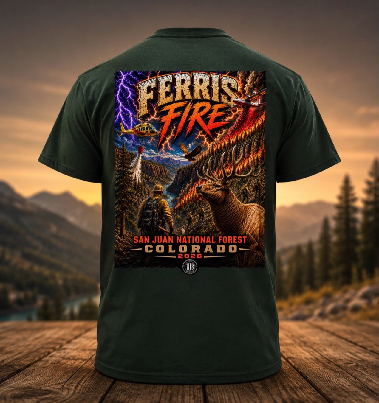 RUSH TEN EIGHT Facebook ad: FERRIS FIRE, SAN JUAN NATIONAL FOREST, COLORADO •…