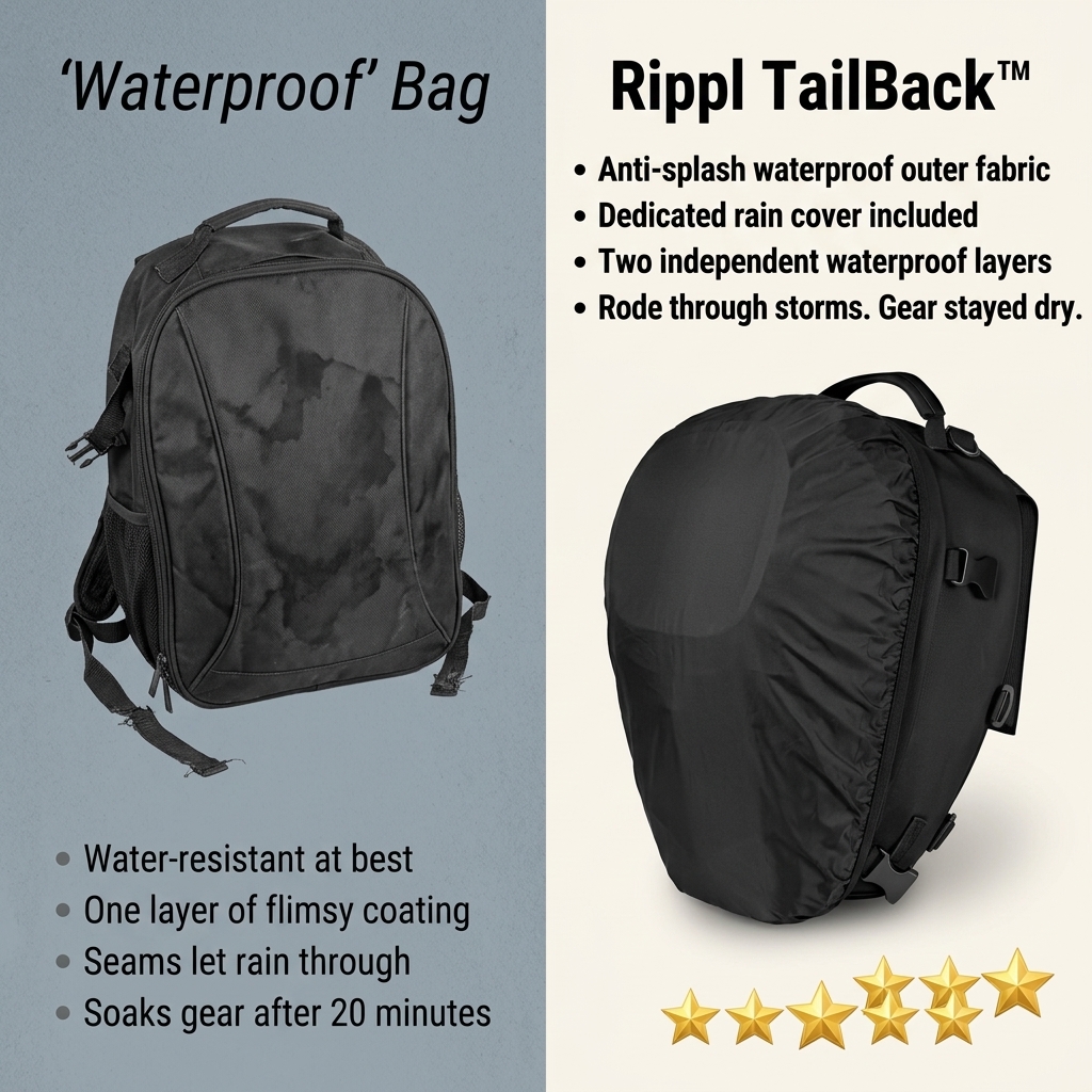 Mark.J.Rides Facebook ad: Stop Wearing A Backpack On Your Bike
