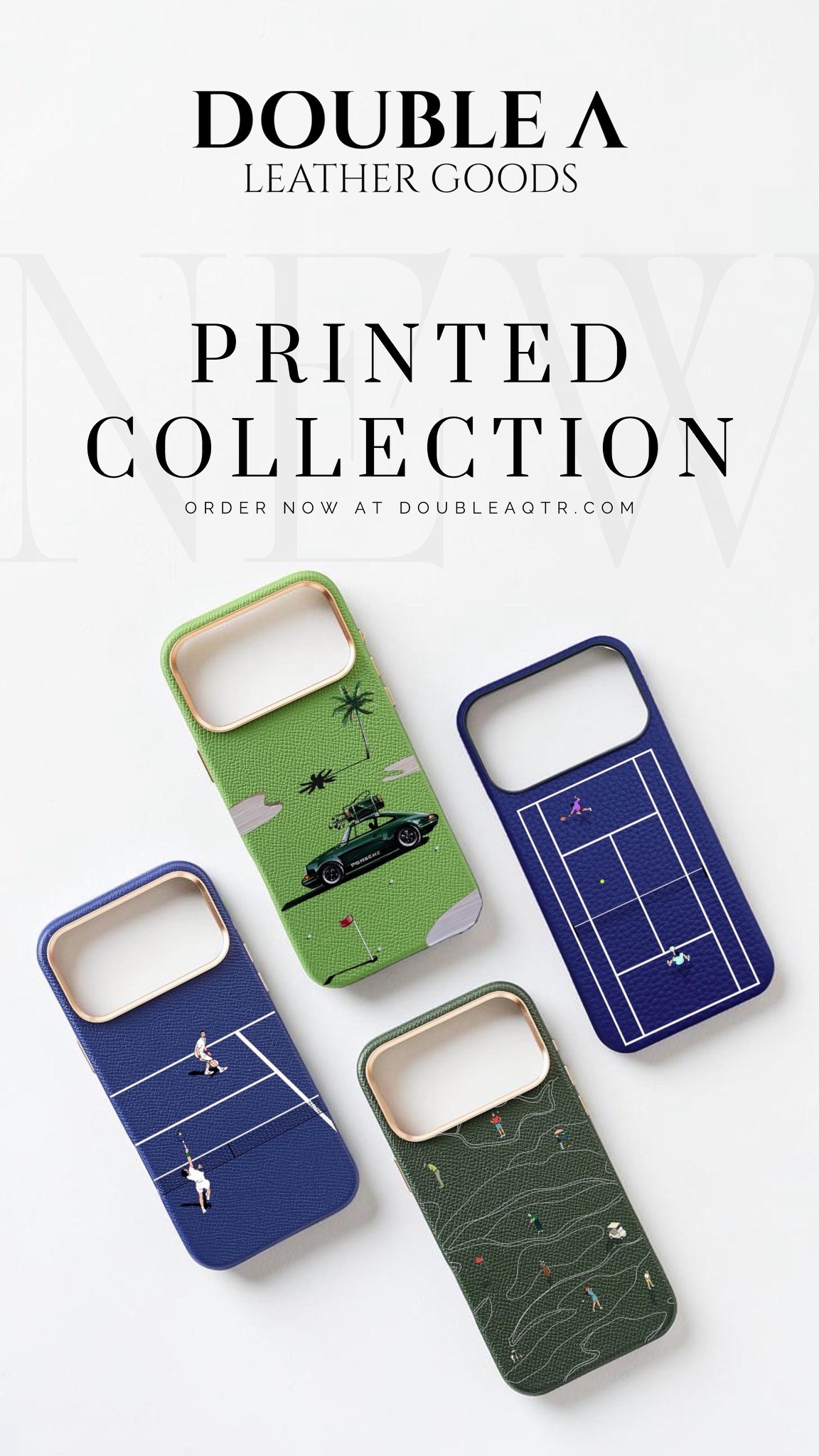 Double A Cases Facebook ad: Luxury Printed Leather Cases