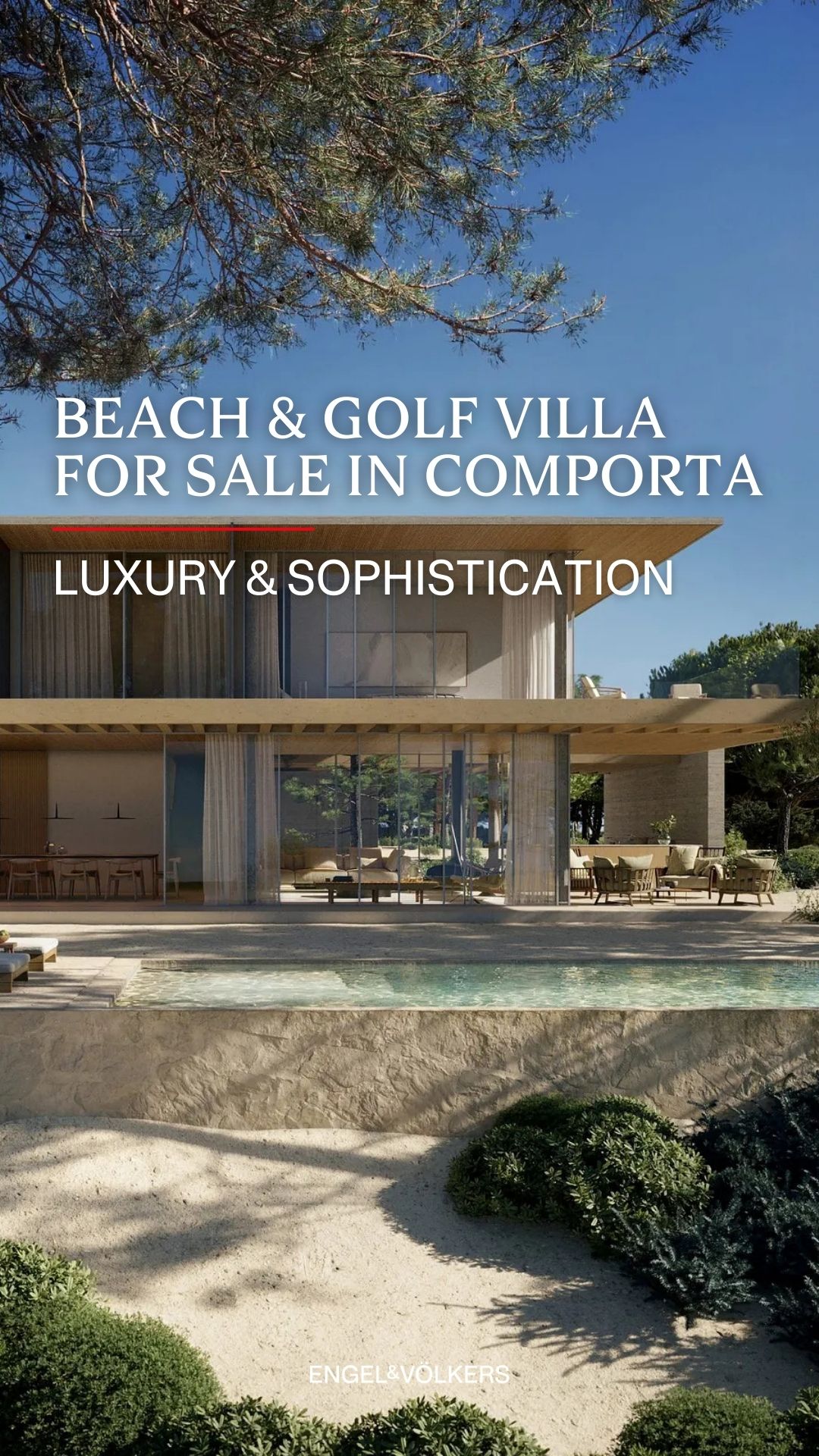 Engel & Völkers Comporta Facebook ad: Beach & Golf Villa in Comporta