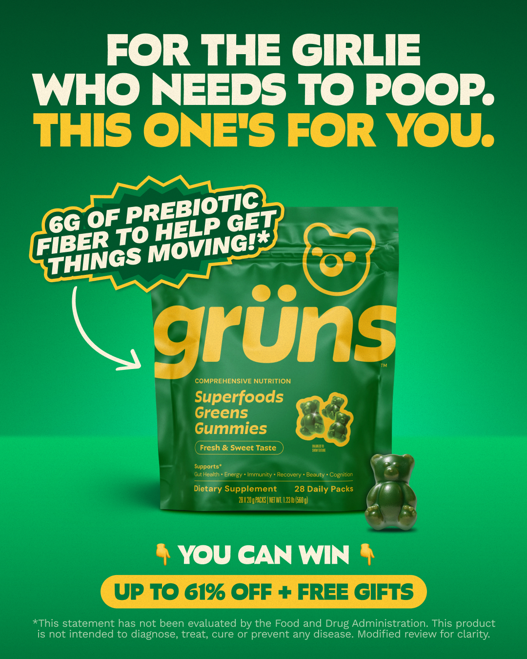 Grüns Facebook ad