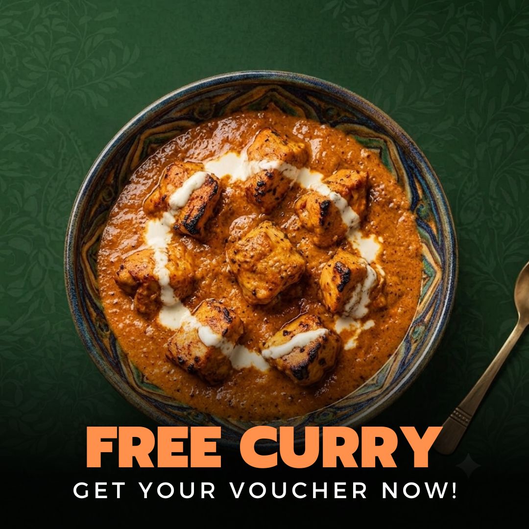 Amans Stockton Heath Facebook ad: Claim Your Free Curry