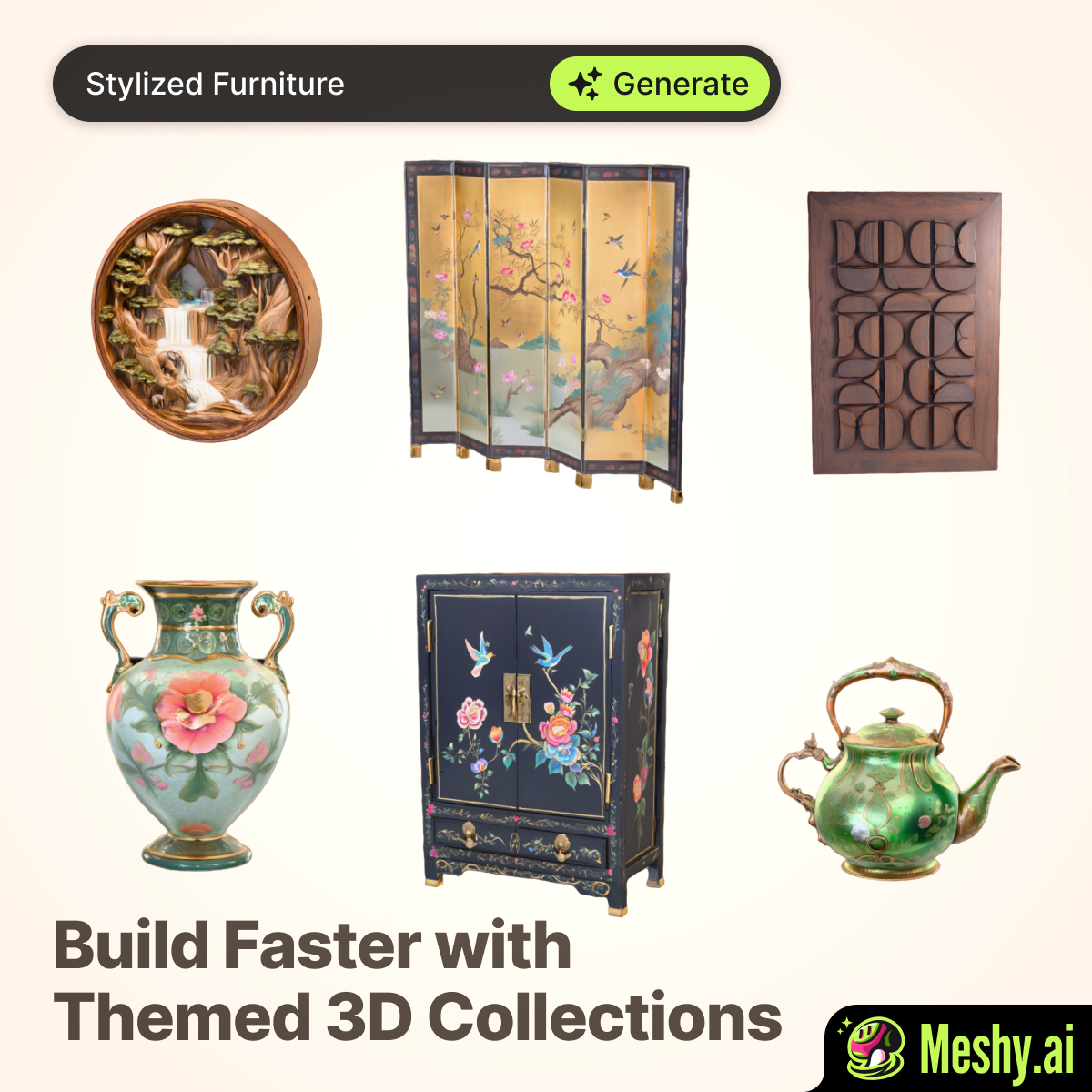 Meshy Facebook ad