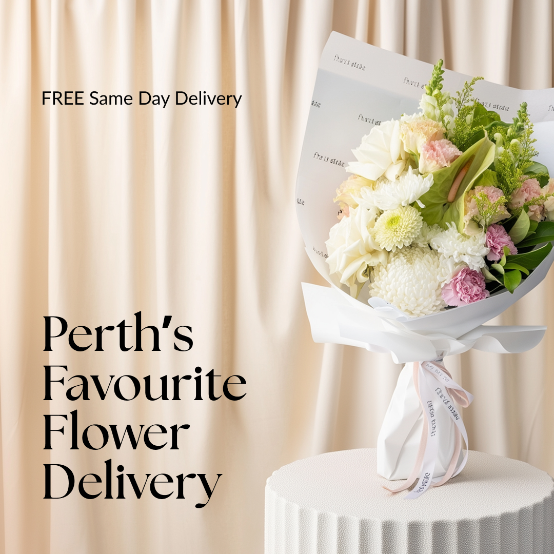 Floral State Facebook ad: Order Premium Flowers | Free Delivery Across Perth