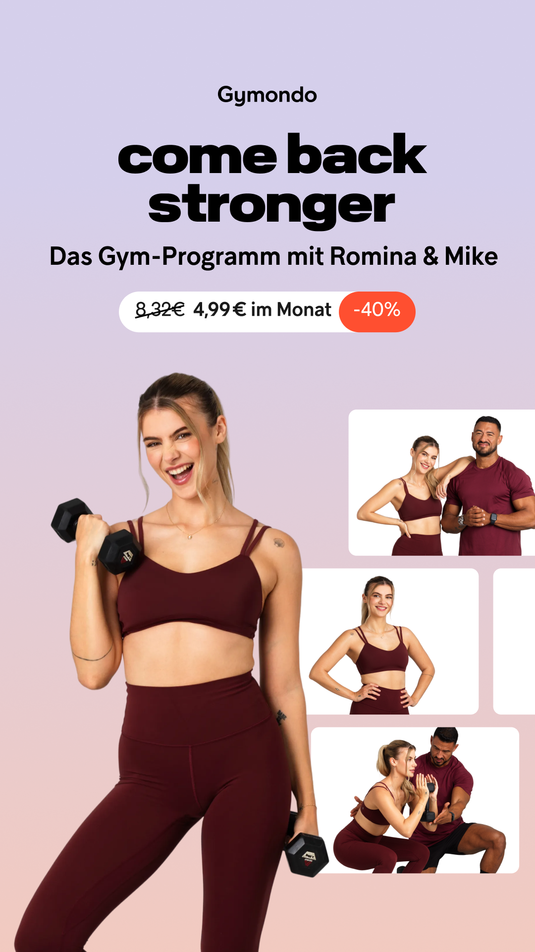 Gymondo Facebook ad