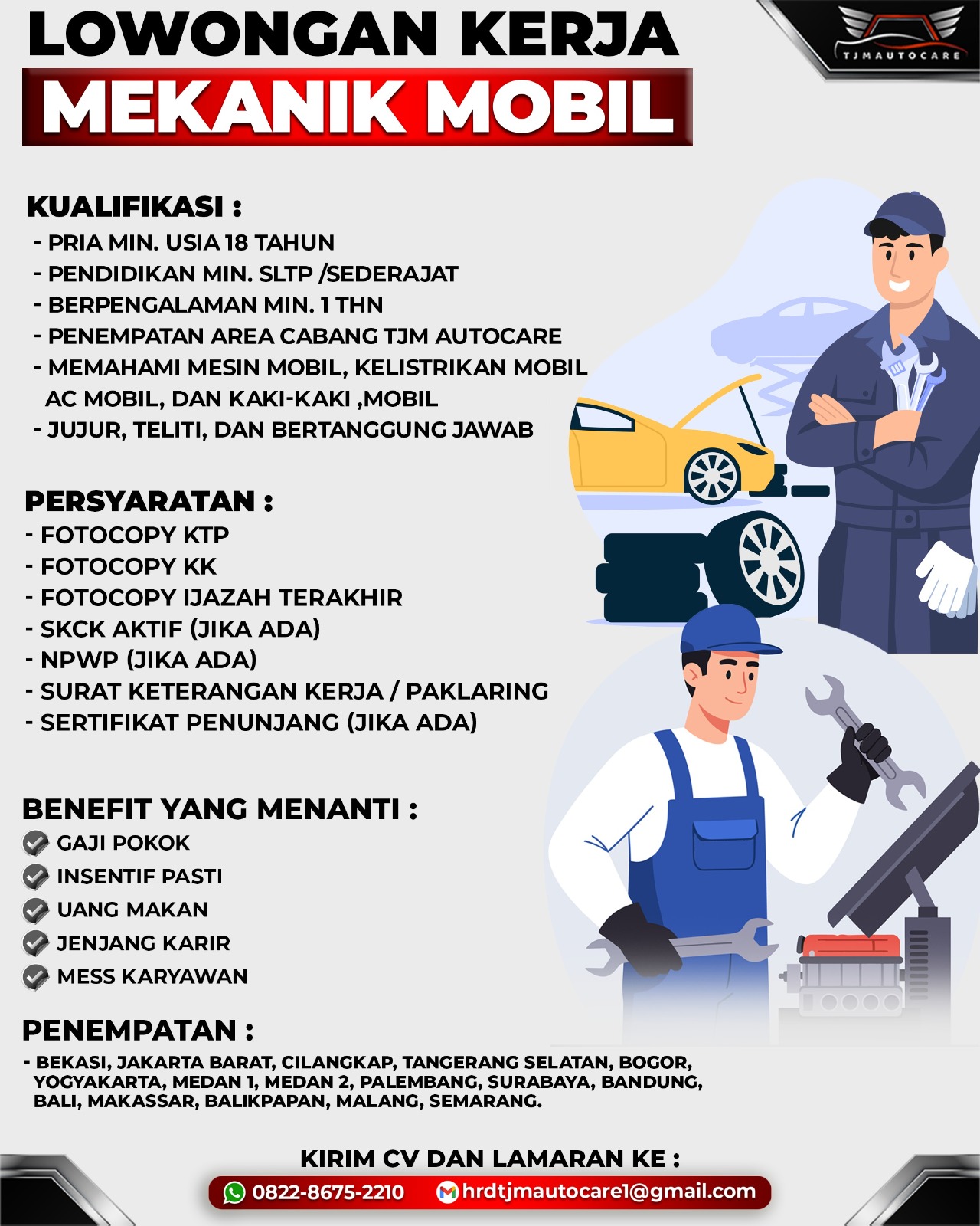 Recruitment TJM GROUP Facebook ad from Dec 16, 2025