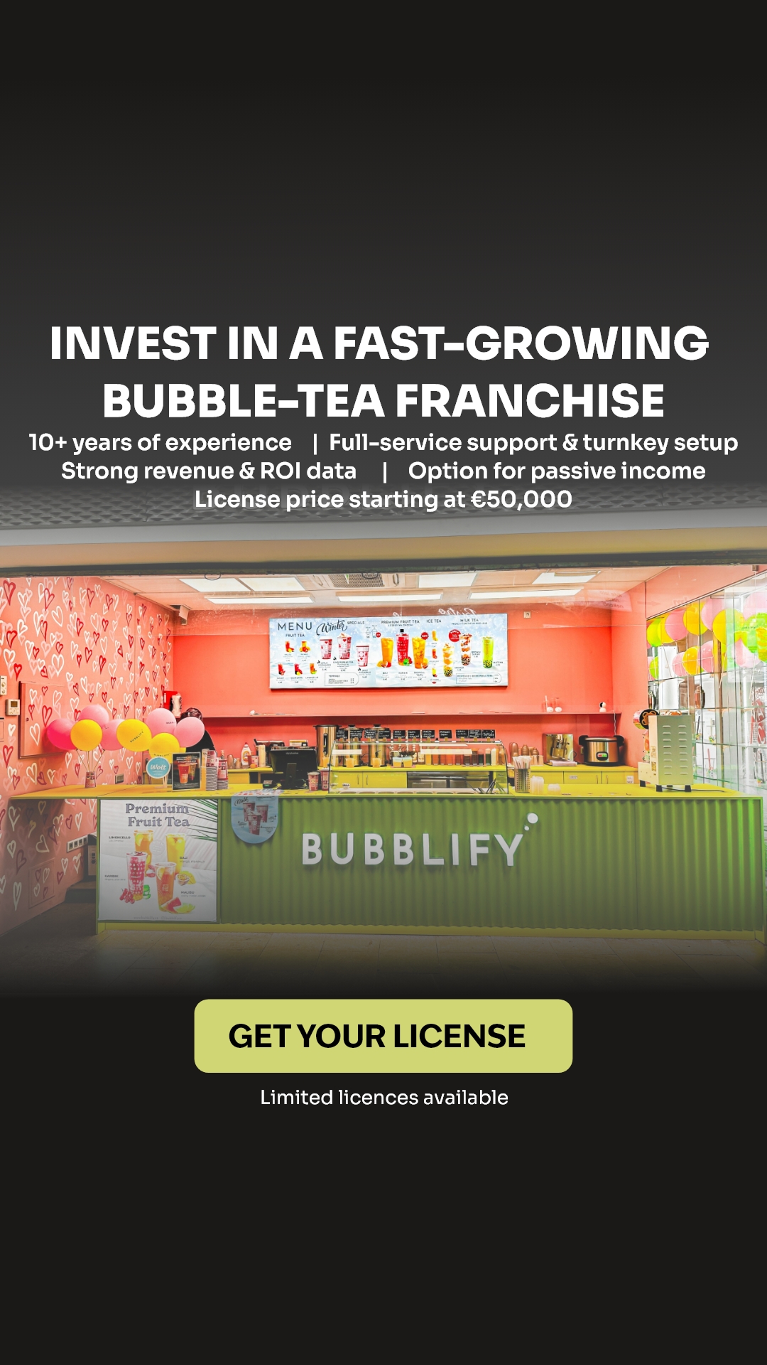 Bubblify Facebook ad from Dec 12, 2025