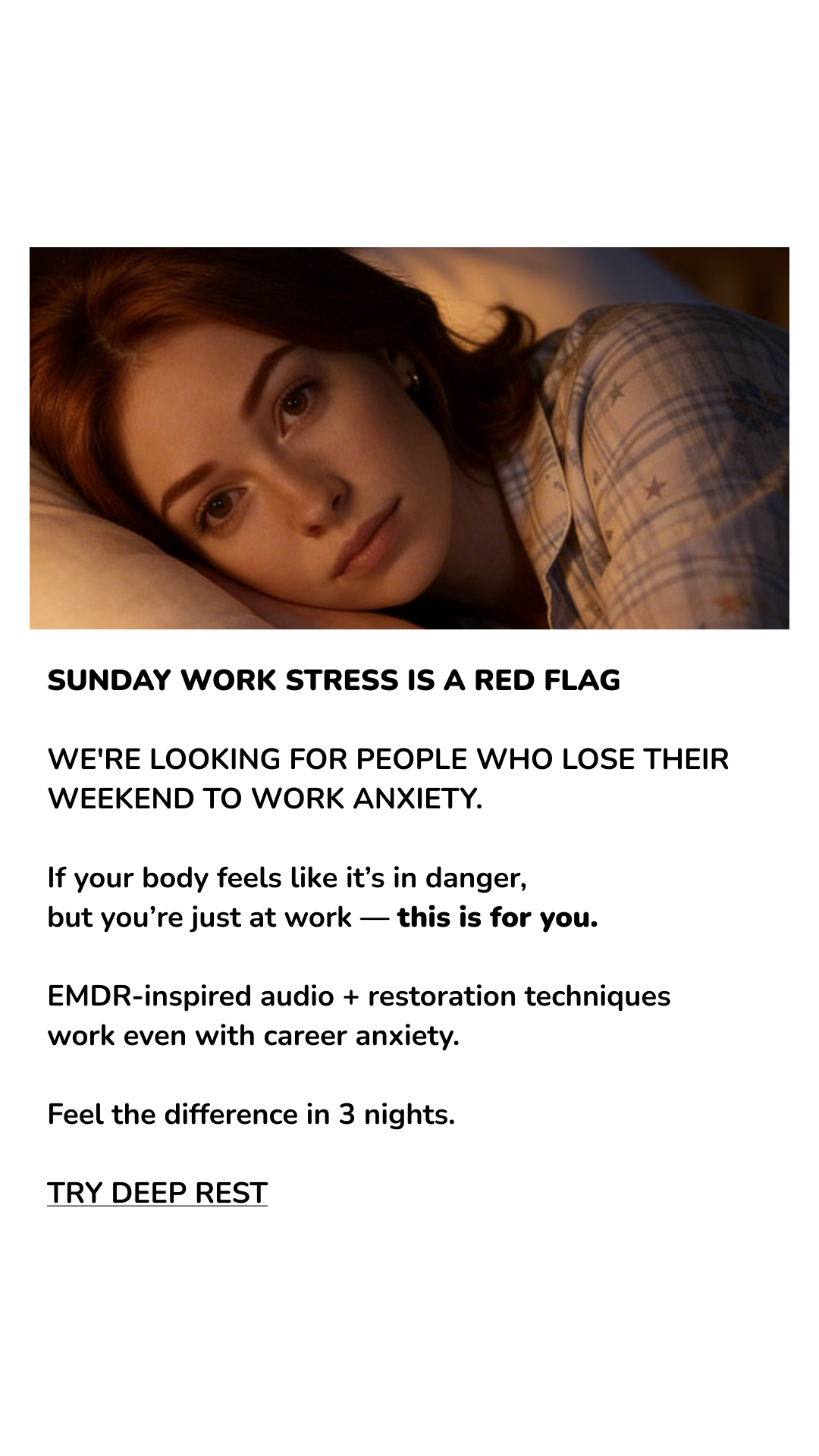 Calm Facebook ad