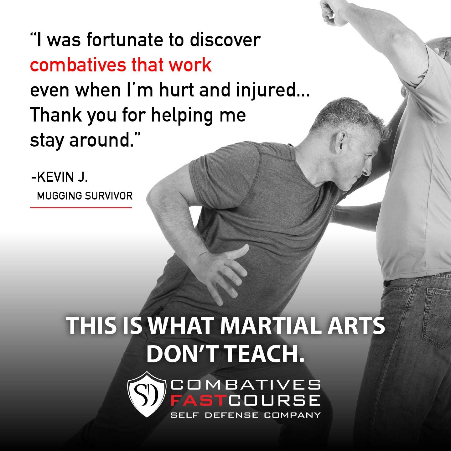Self Defense Training Facebook ad: Real-World Self-Defense That Works