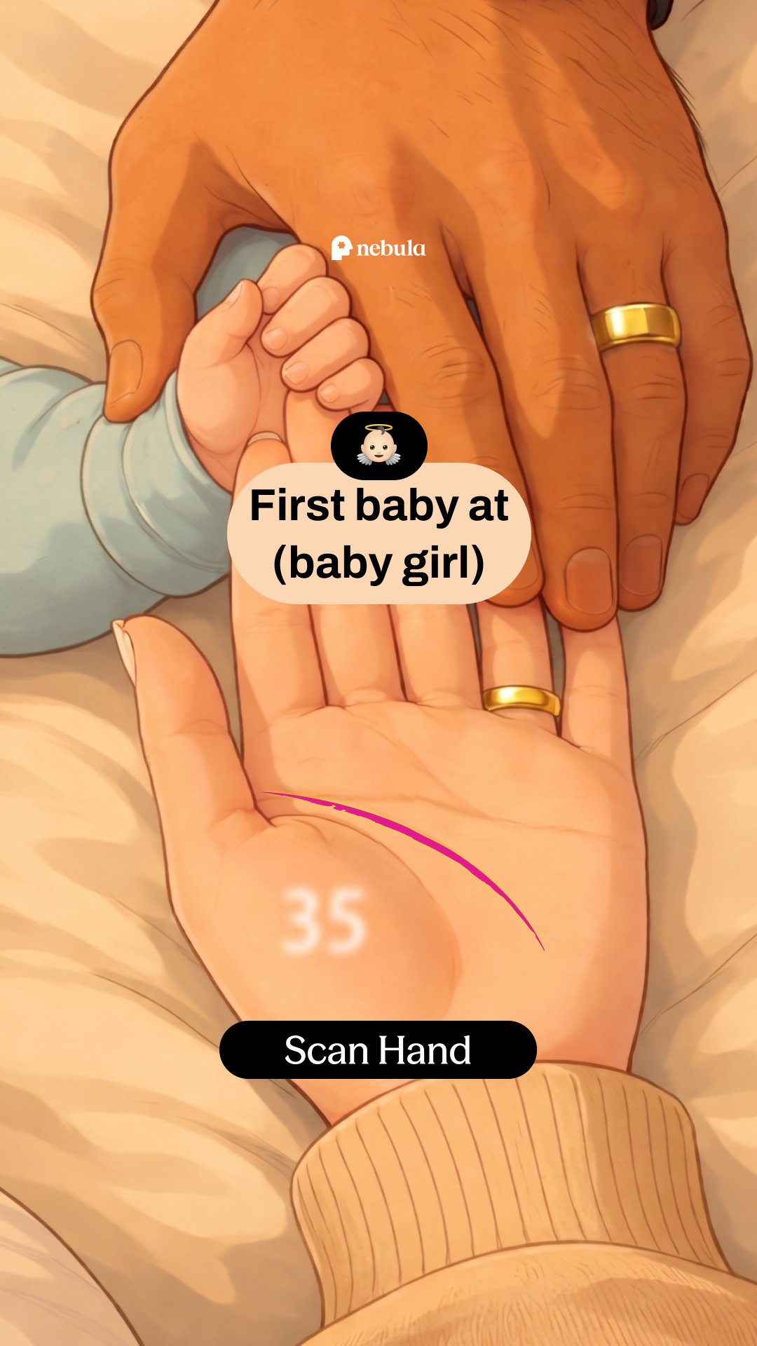 Nebula: Palm Reading Facebook ad