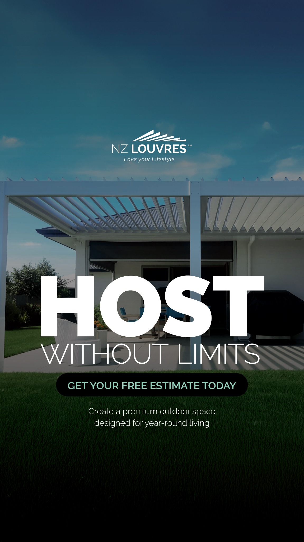 NZ Louvres Facebook ad from Jun 22, 2026