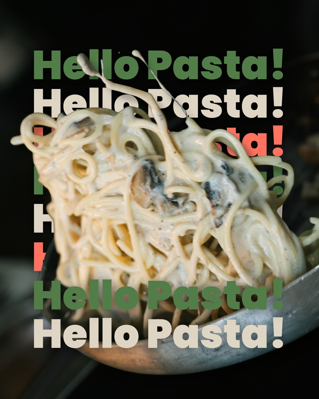 Maddaloni UAE Facebook ad: Pasta has officially entered the chat.