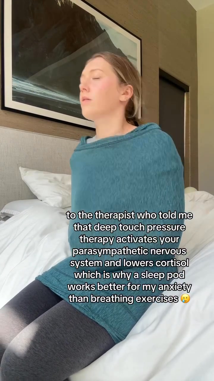 Hug Sleep Pod Facebook ad: Say Goodbye to Weighted Blankets