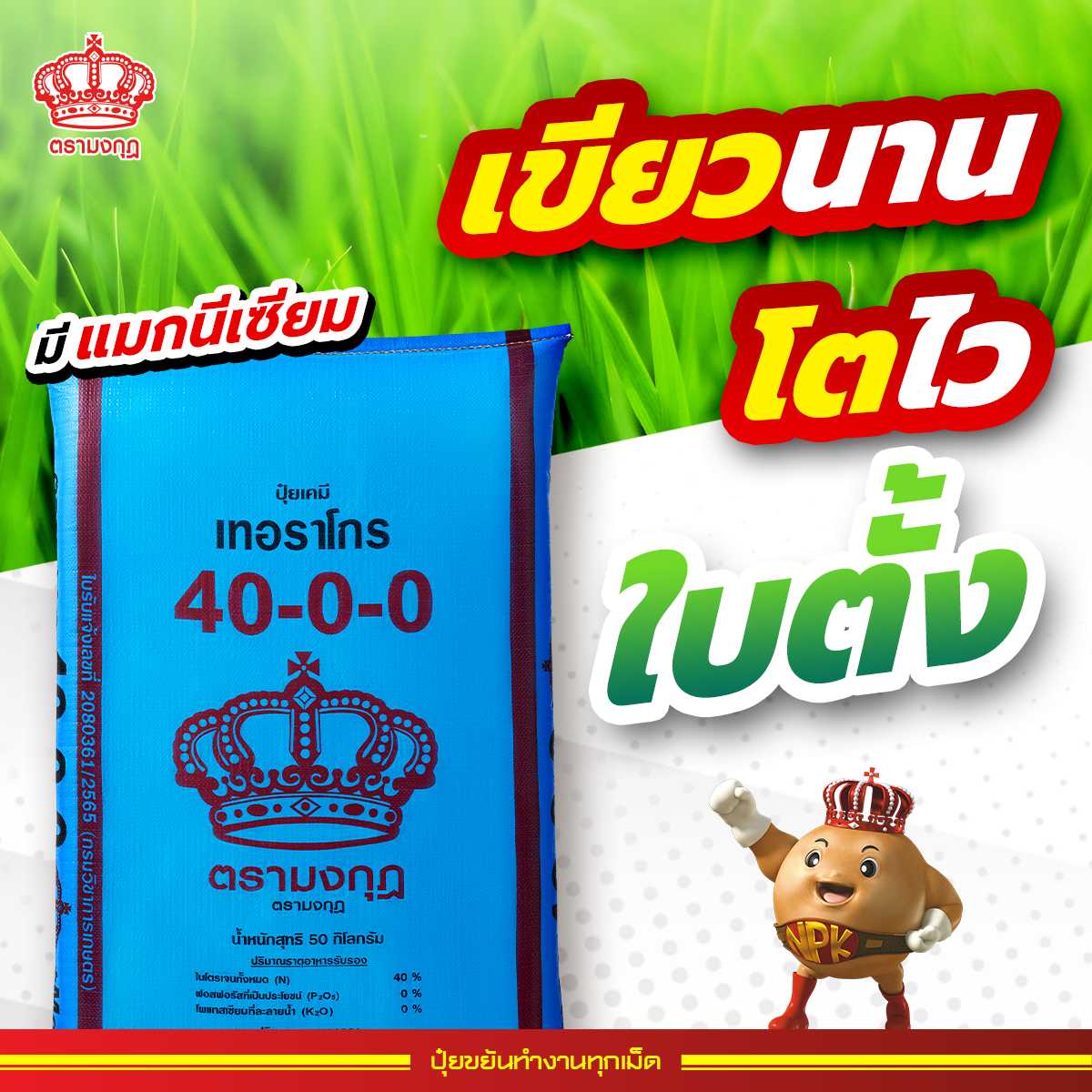 ปุ๋ยตรามงกุฎ Facebook ad