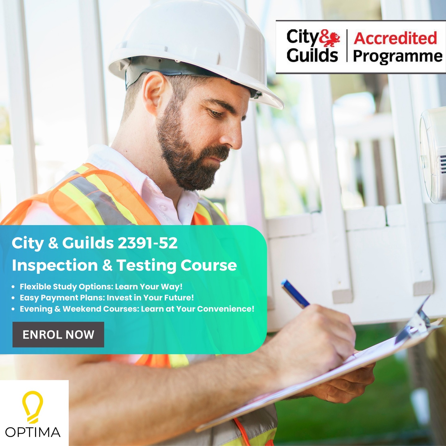 Optima Electrical Training Facebook ad
