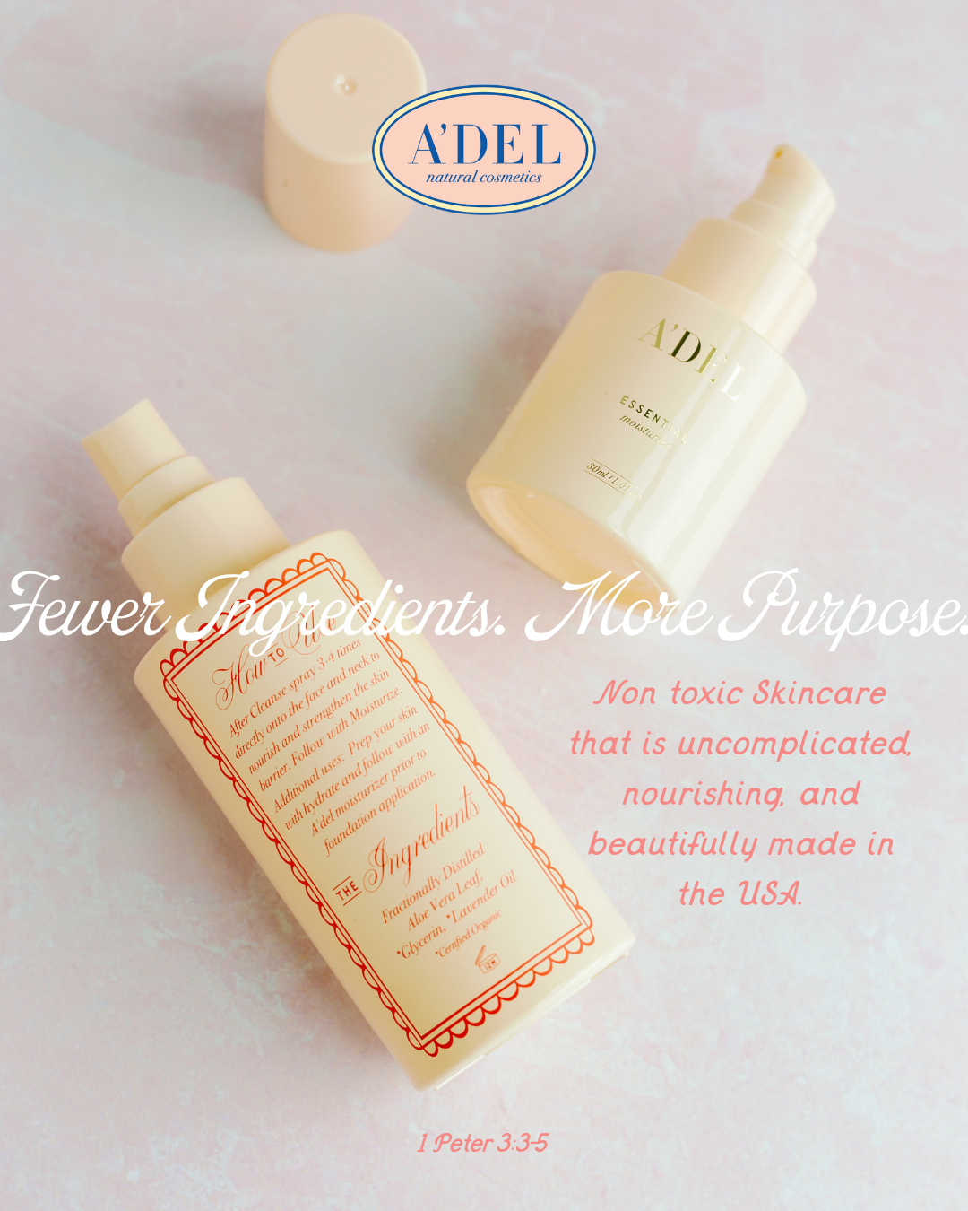 A’del Natural Cosmetics Facebook ad